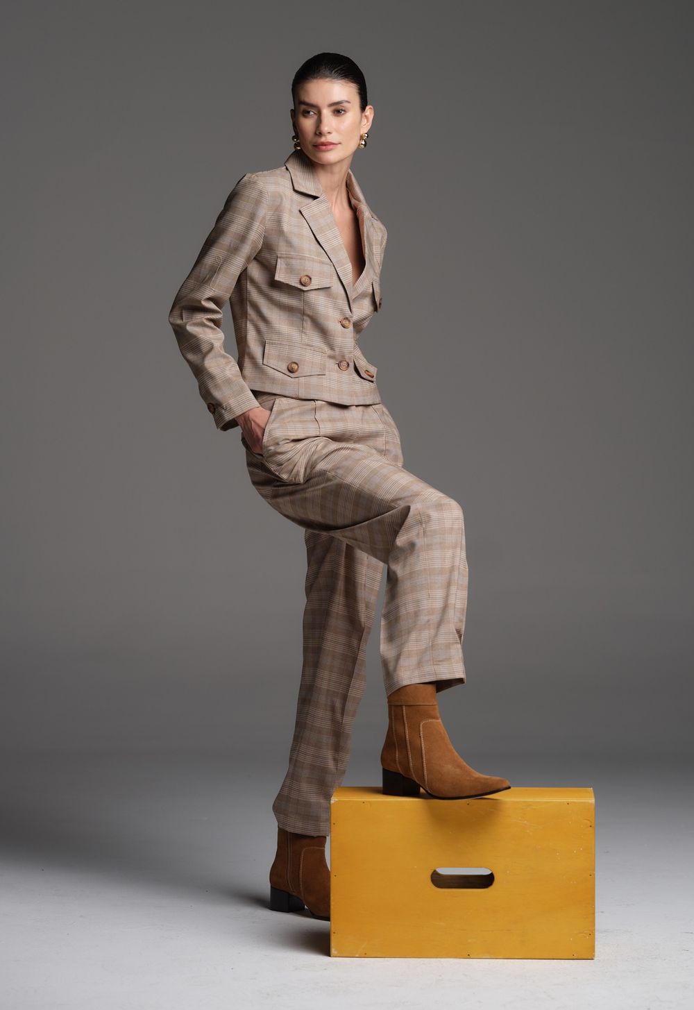 Bota Camurça Camel Stella