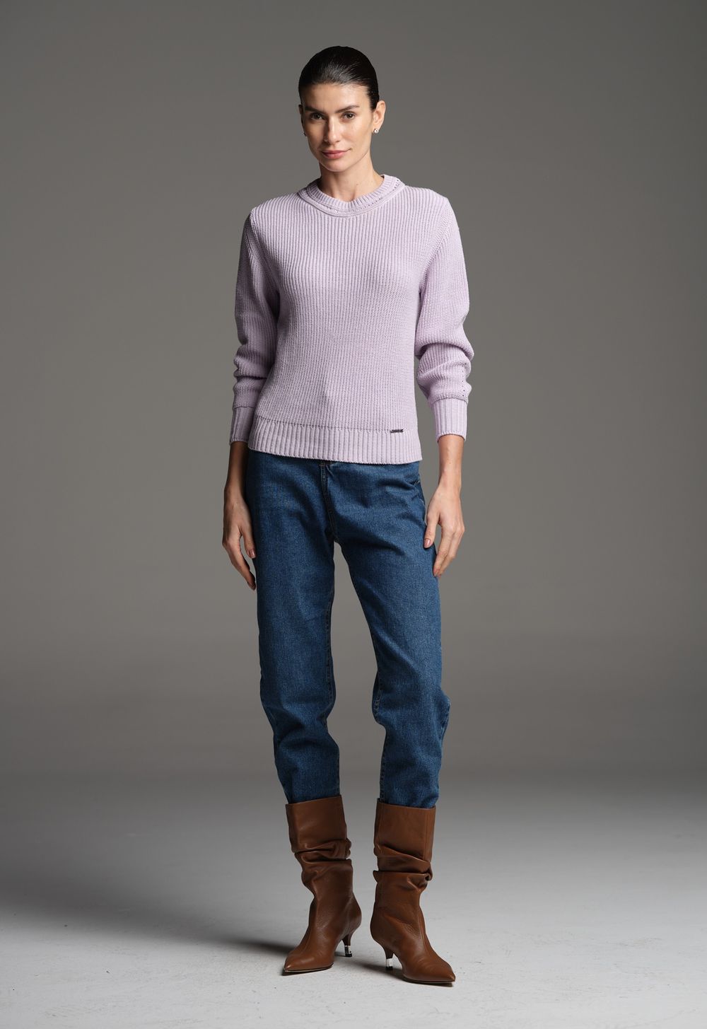Blusa Trico Lilás Maura