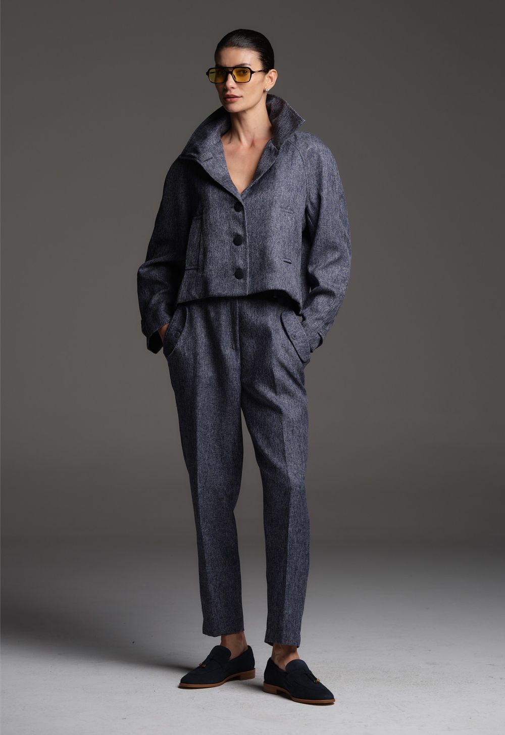 Calça Alfaiataria Azul Liana
