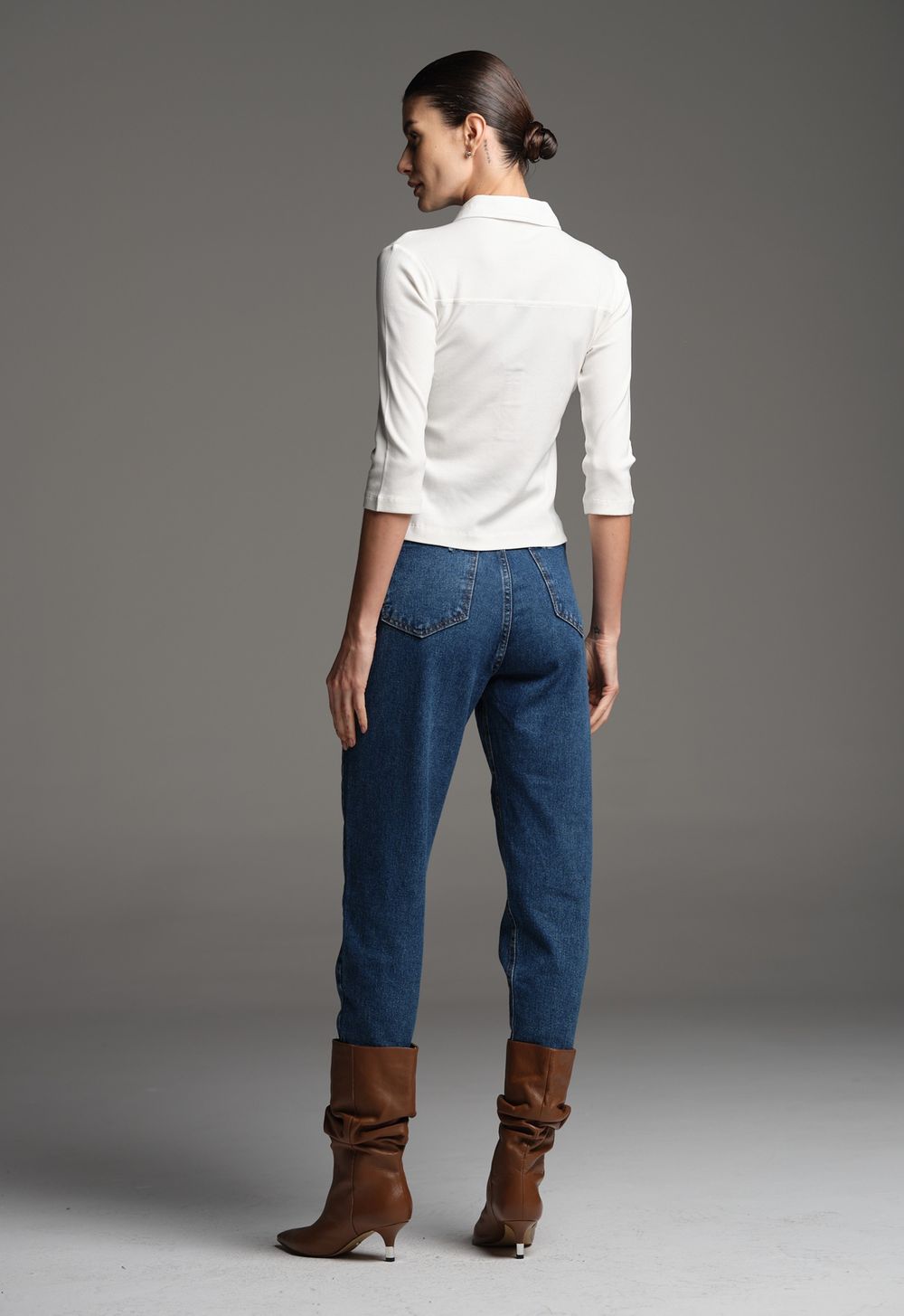 Blusa Polo Off White Inez