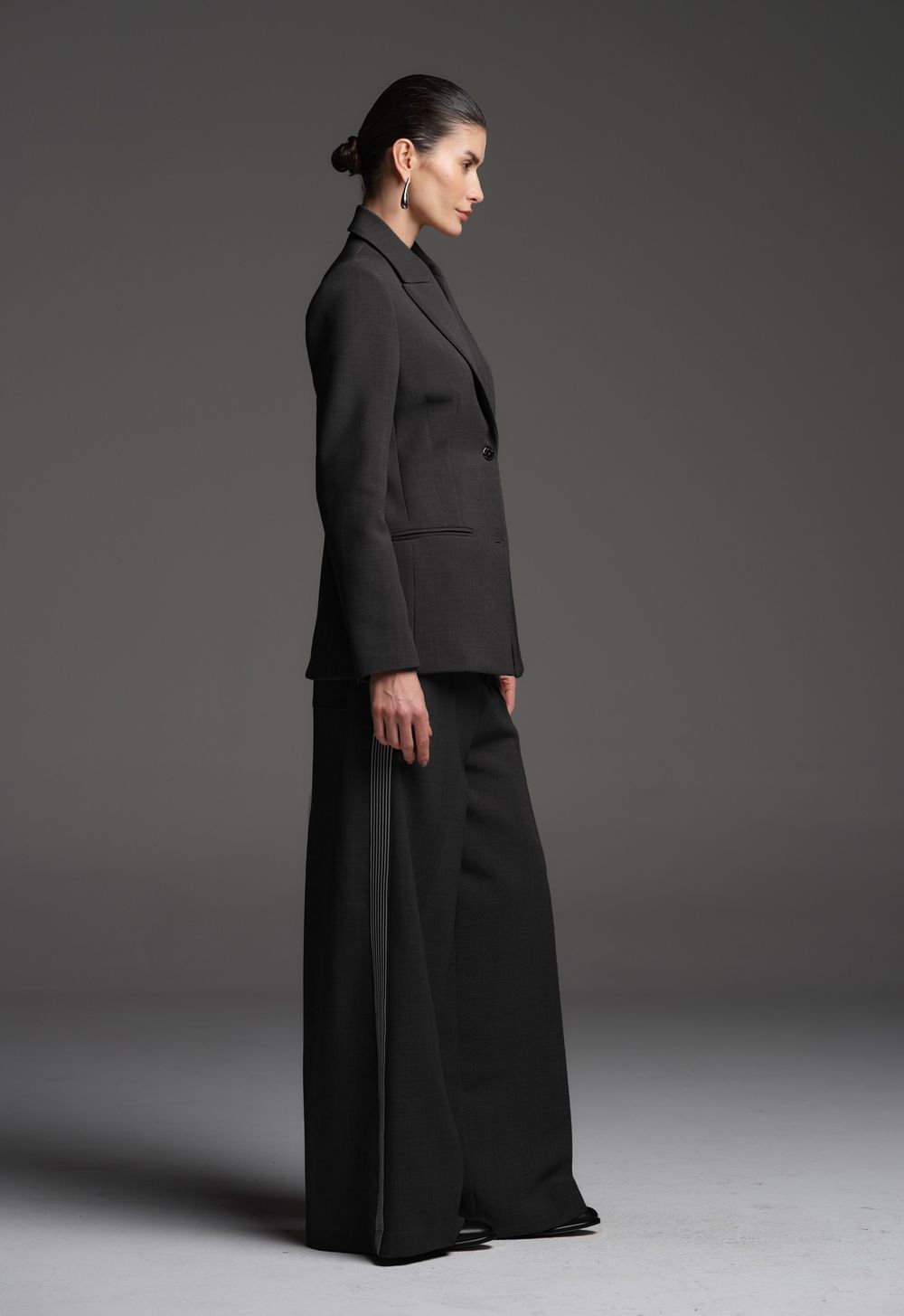 Calça Ampla Chumbo Meghan