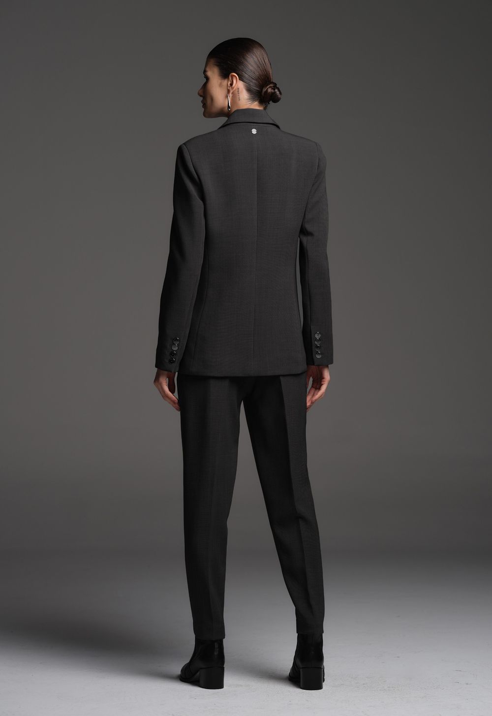 Blazer Alfaiataria Chumbo Meghan