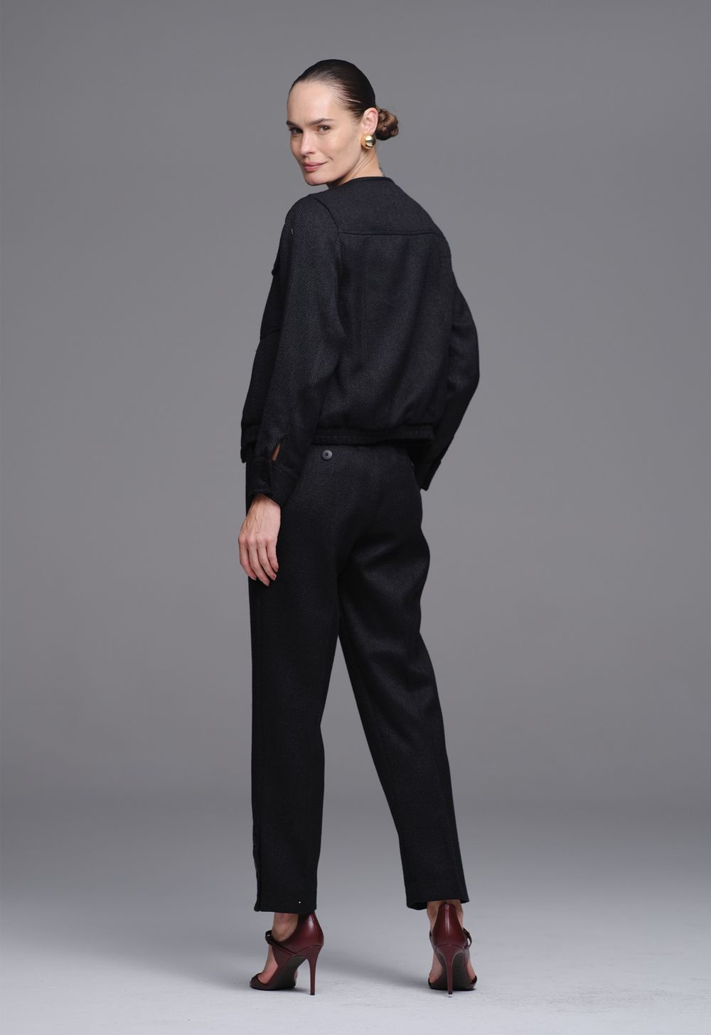 Calça Tweed Preto Natalia