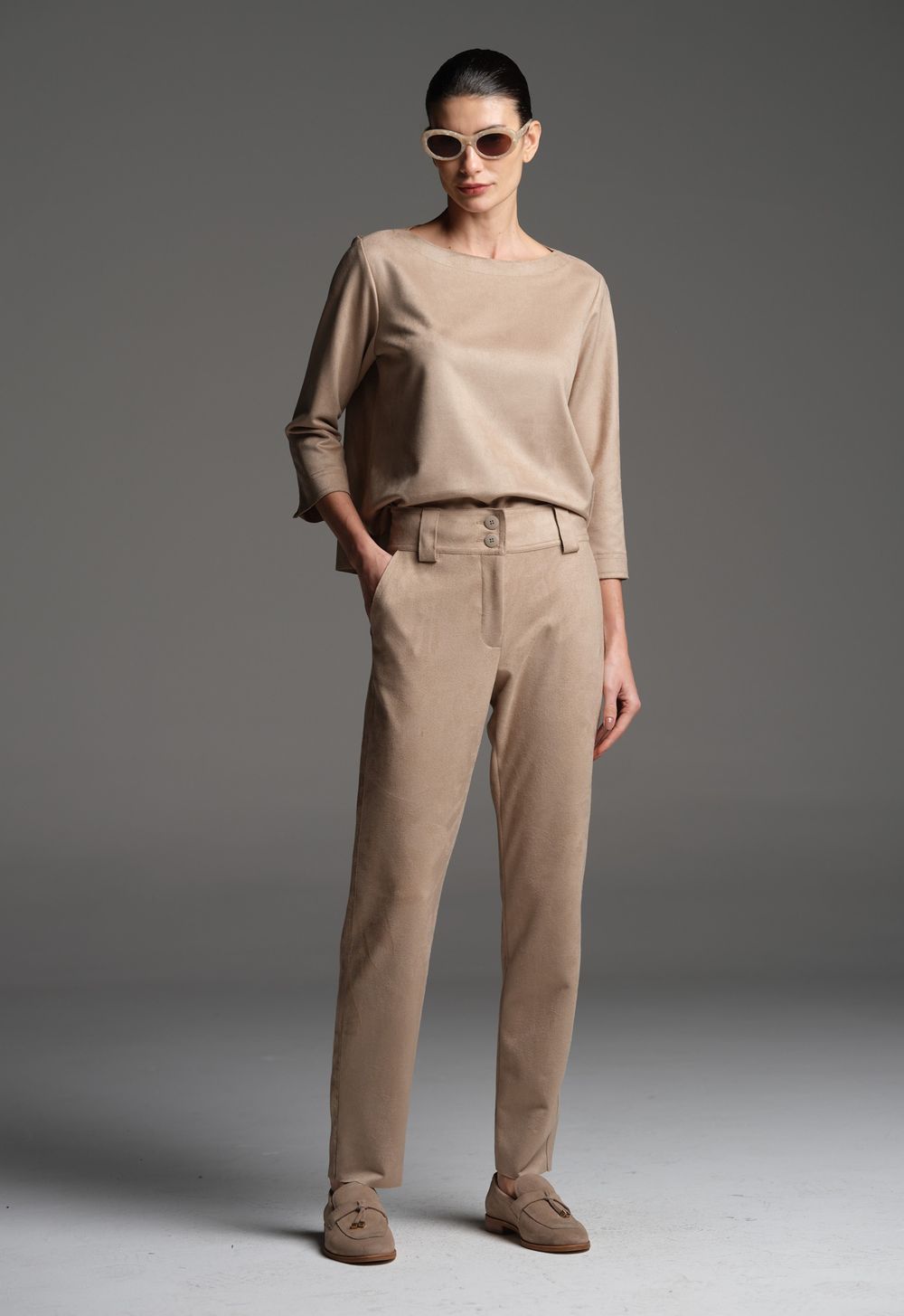 Calça Seca Suede Fendi Julia