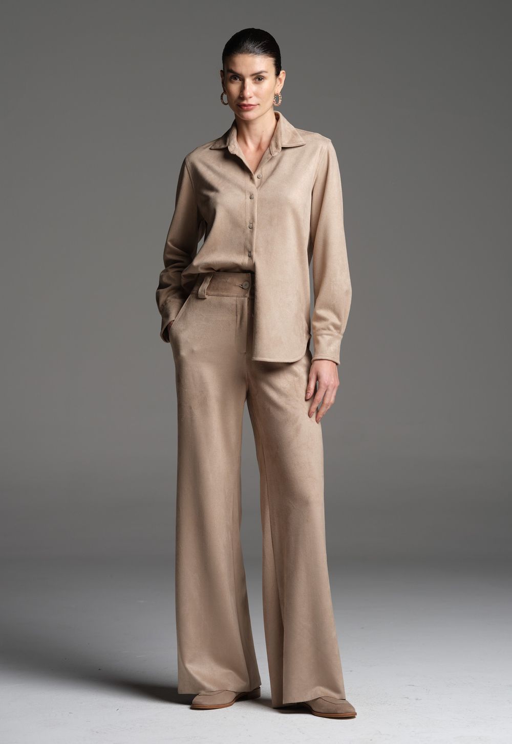 Camisa Suede Fendi Julia