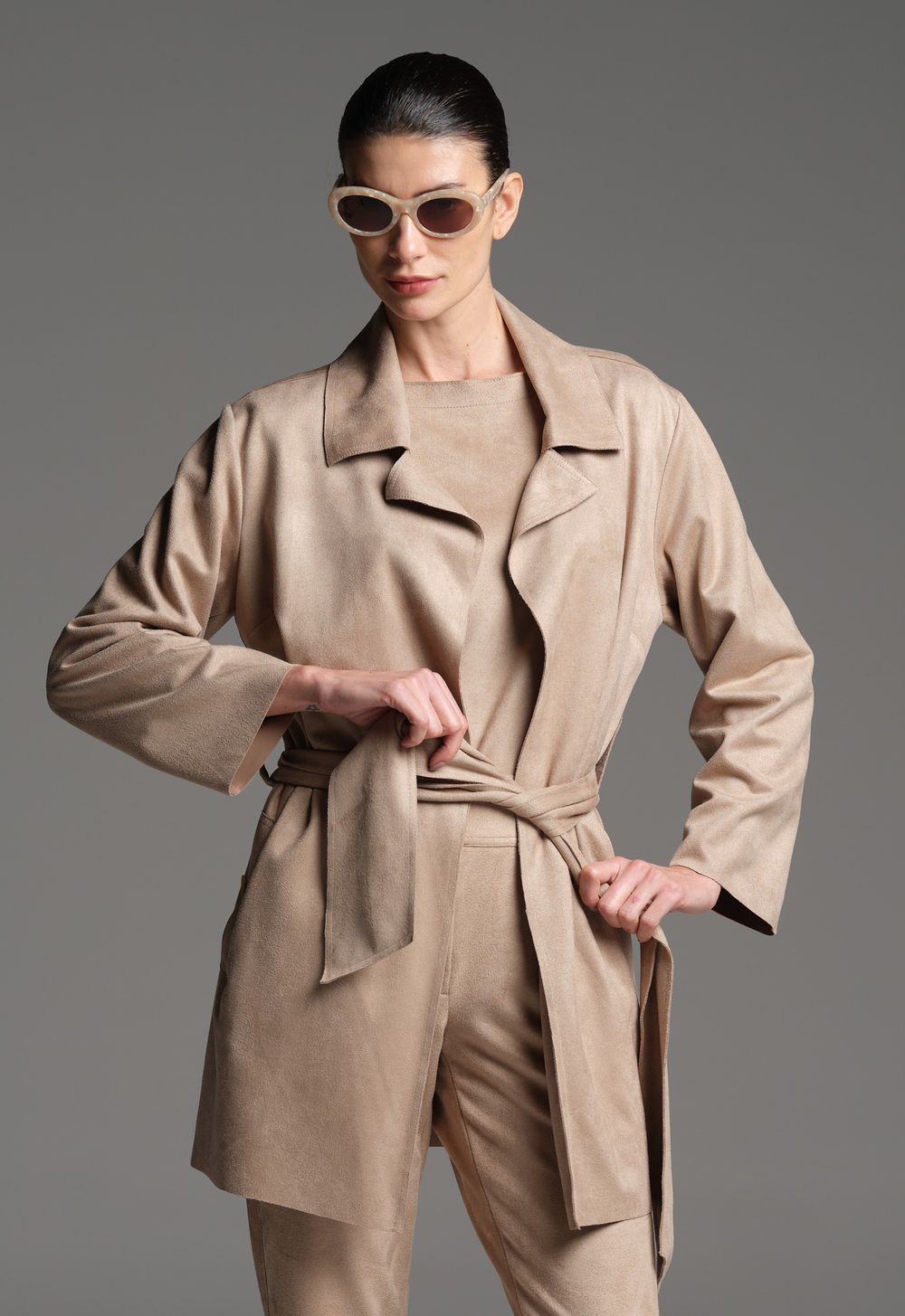 Trench Coat Suede Fendi Julia