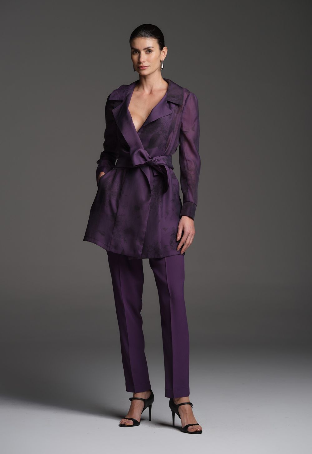 Trench Coat Organza Figo Kate