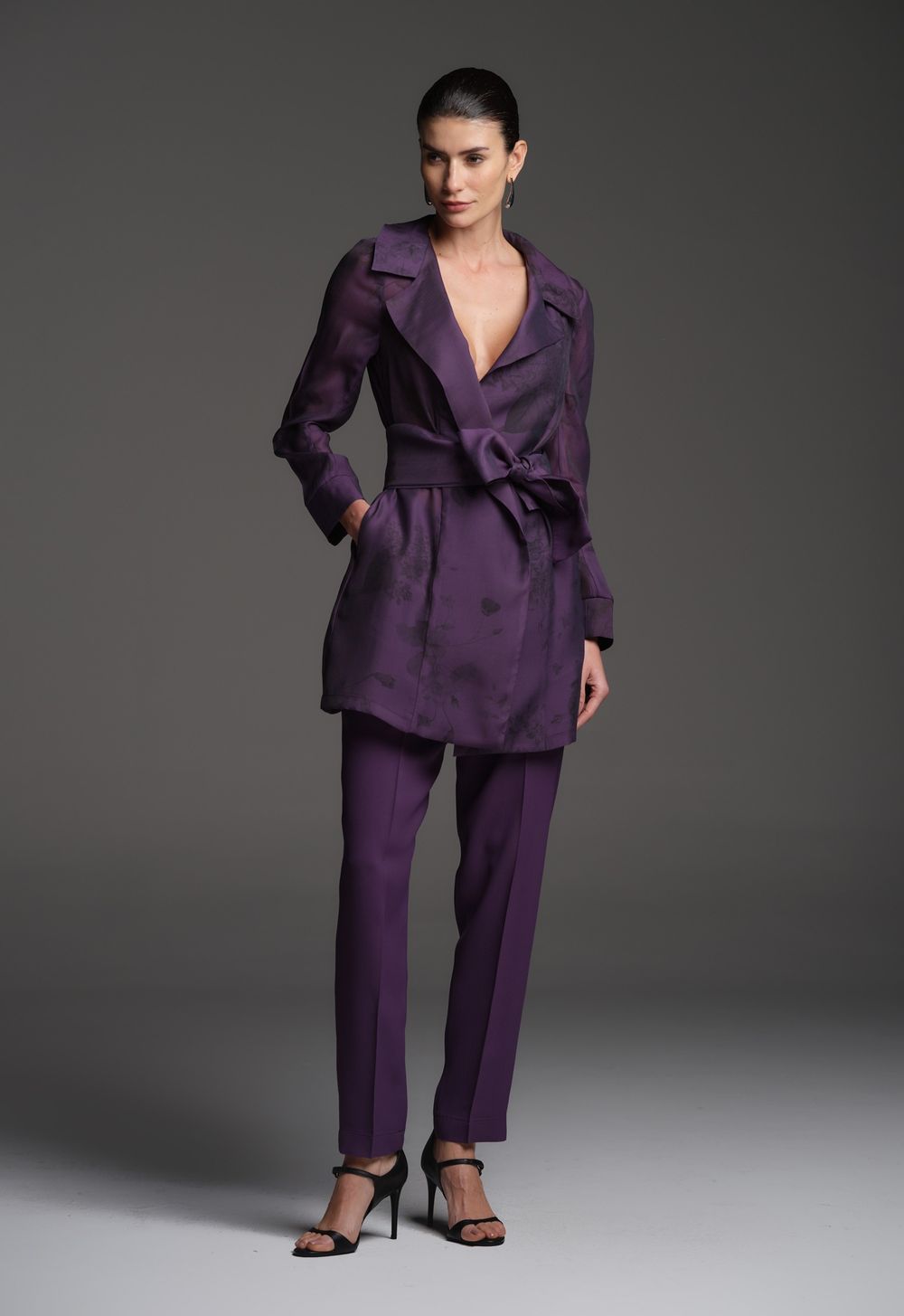 Trench Coat Organza Figo Kate