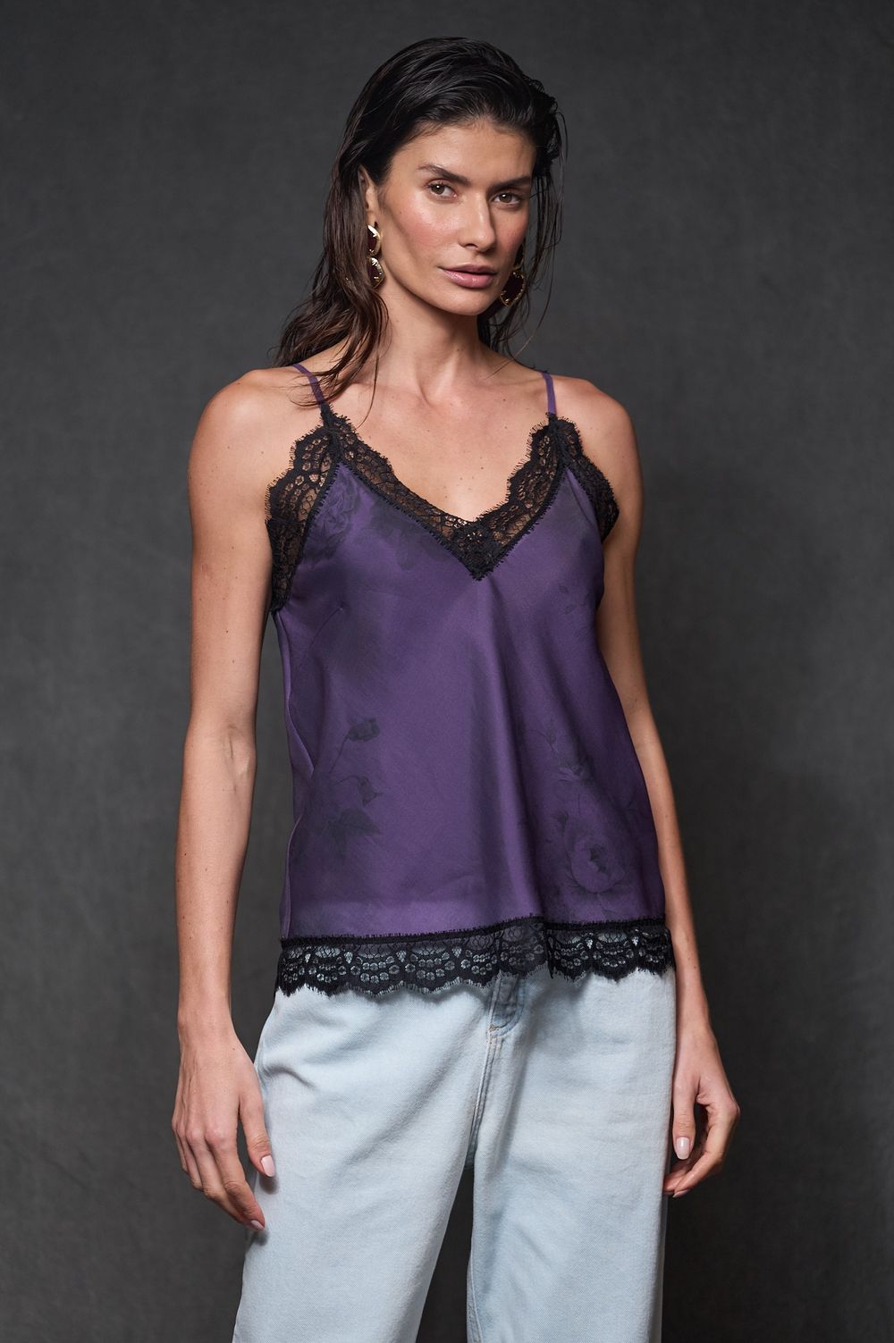 Regata com Renda Organza Figo Kate