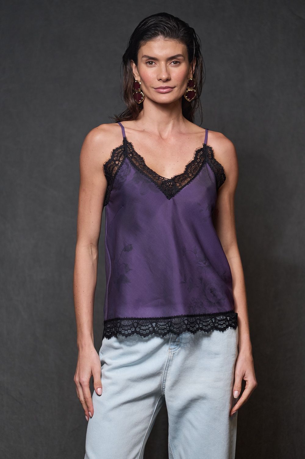 Regata com Renda Organza Figo Kate