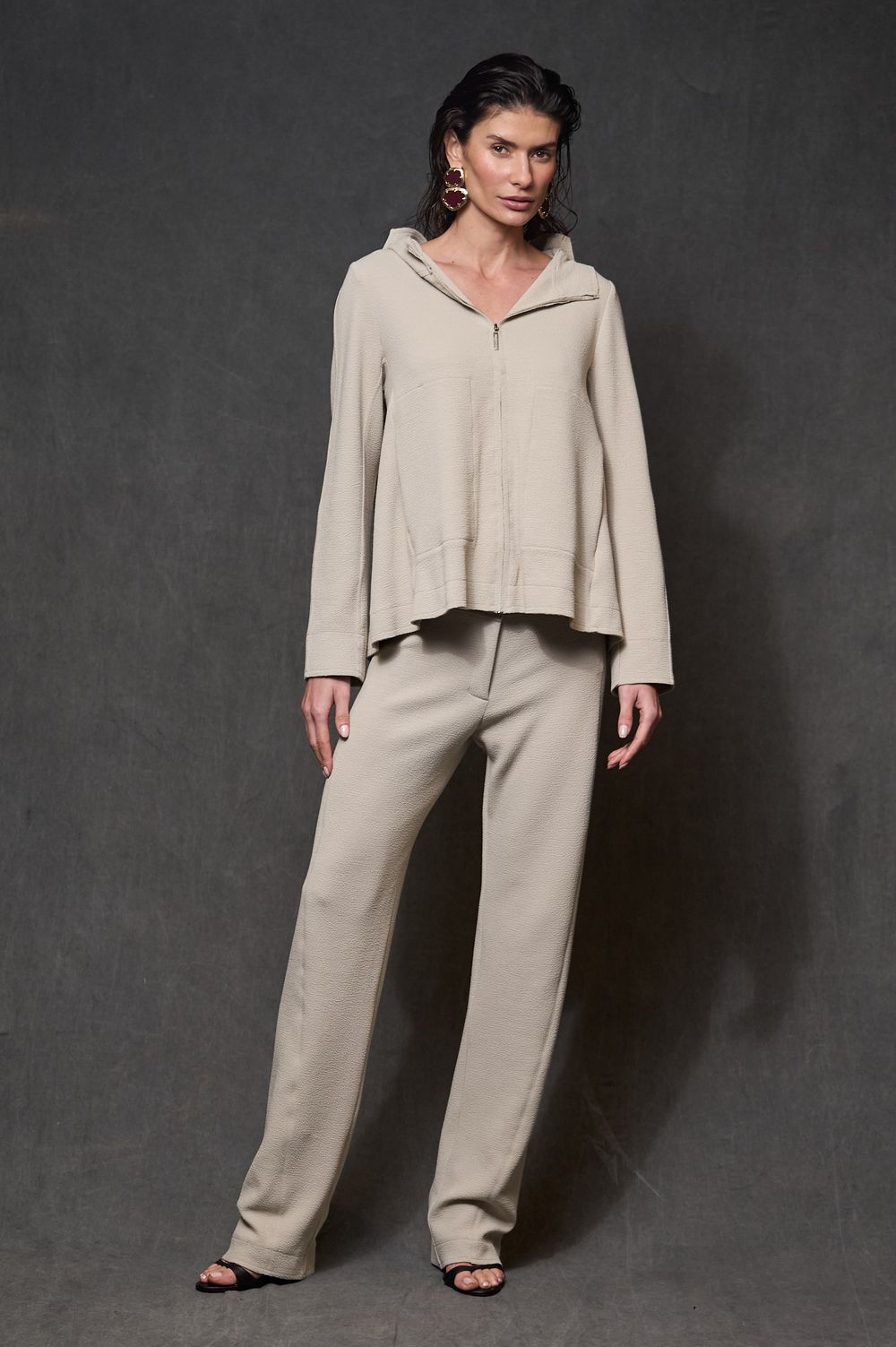 Calça Malha Boucle Gelo Mavie
