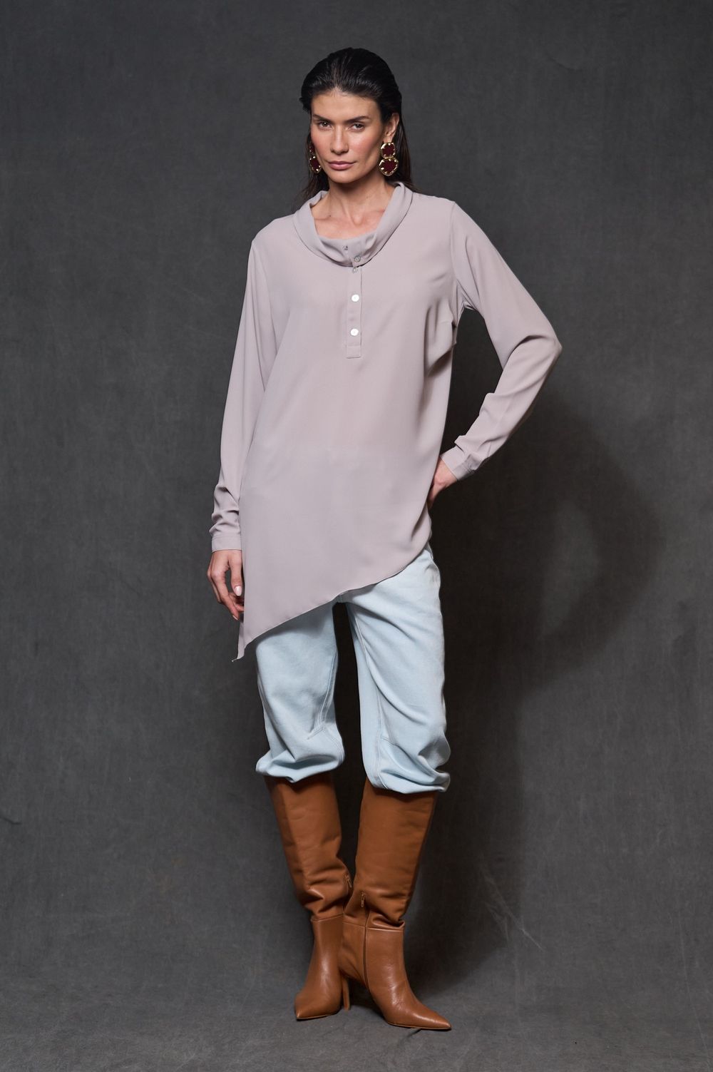 Blusa Gola Polo Fendi Eva