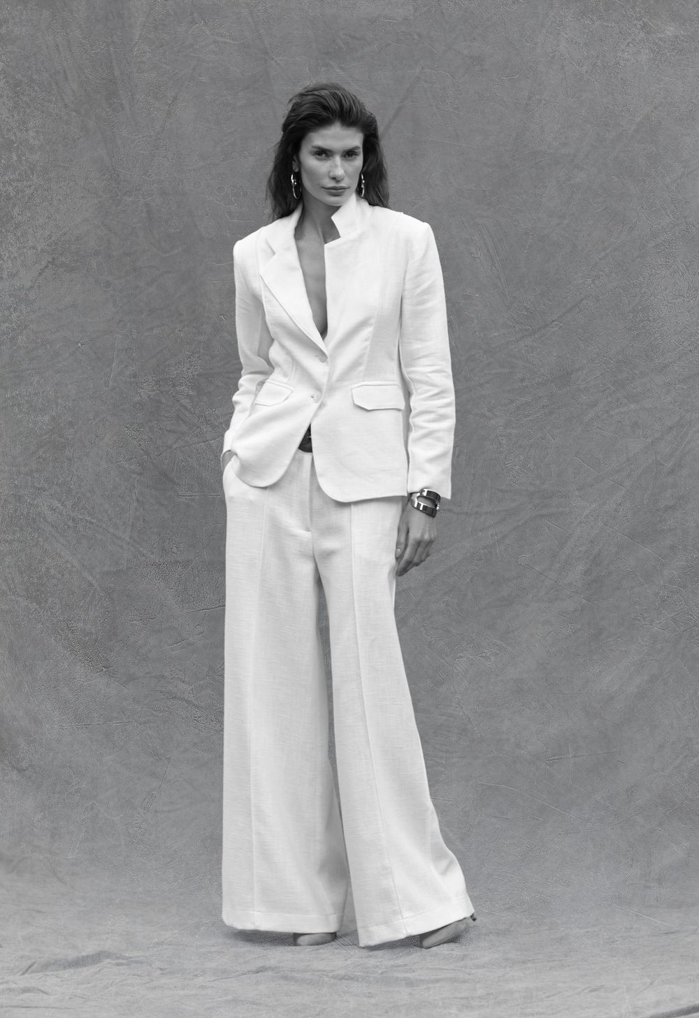 Blazer Rami de Algodão Off White Vitória