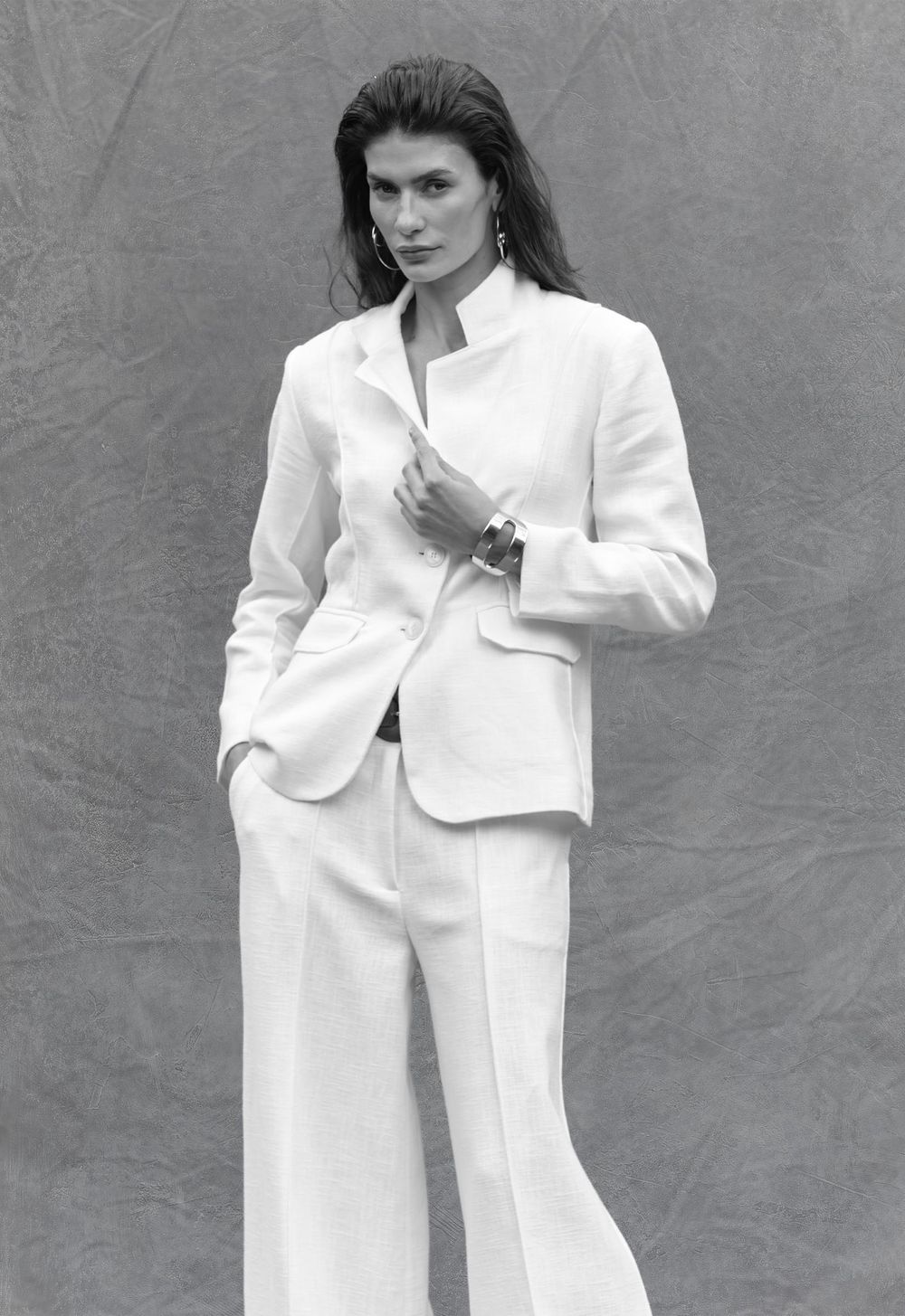 Blazer Rami de Algodão Off White Vitória