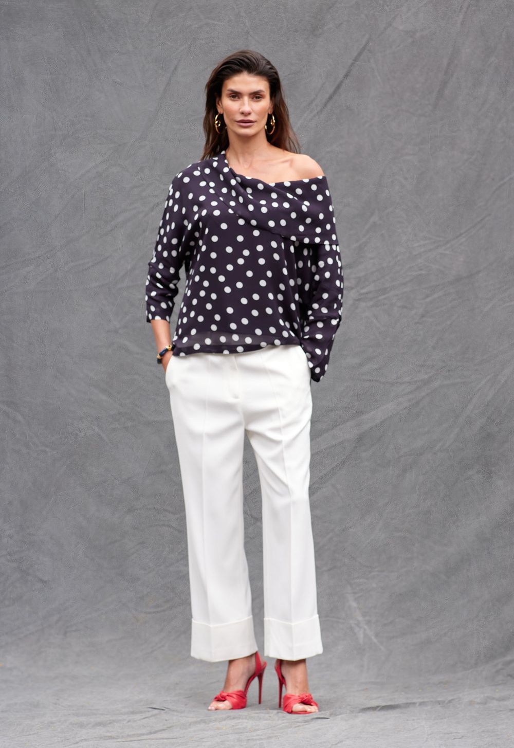 Blusa Degagê Poá Lucia
