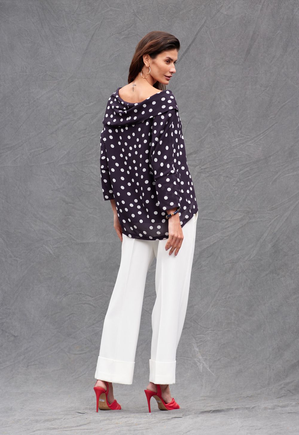 Blusa Degagê Poá Lucia