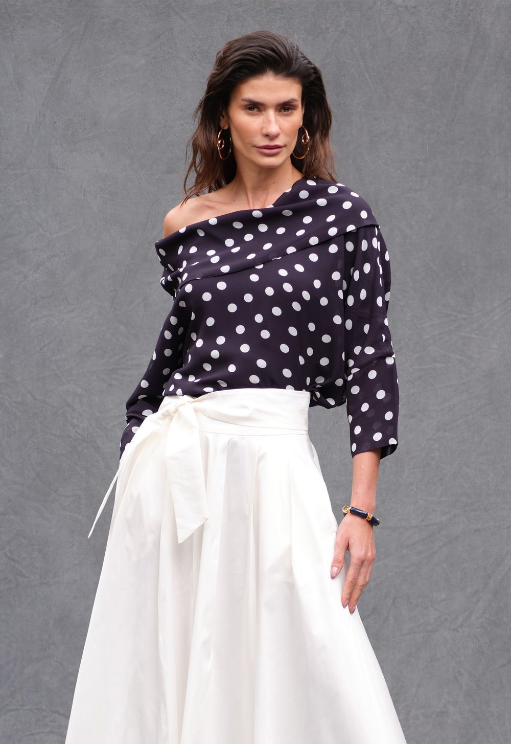 Blusa Degagê Poá Lucia