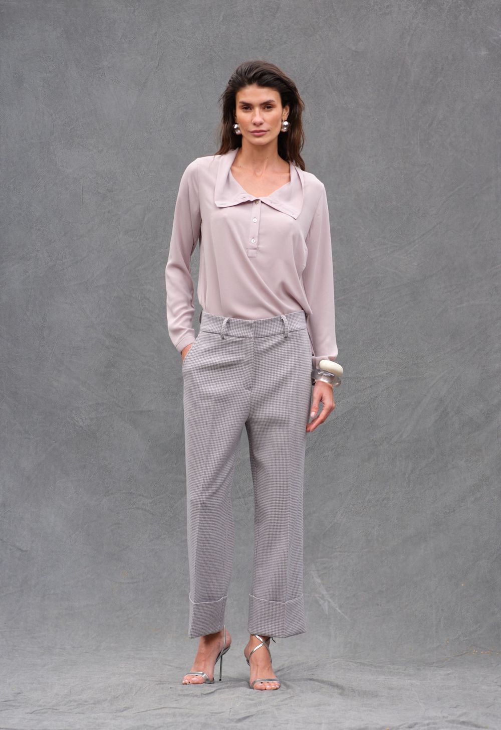 Calça Barra Italiana Xadrez Roberta