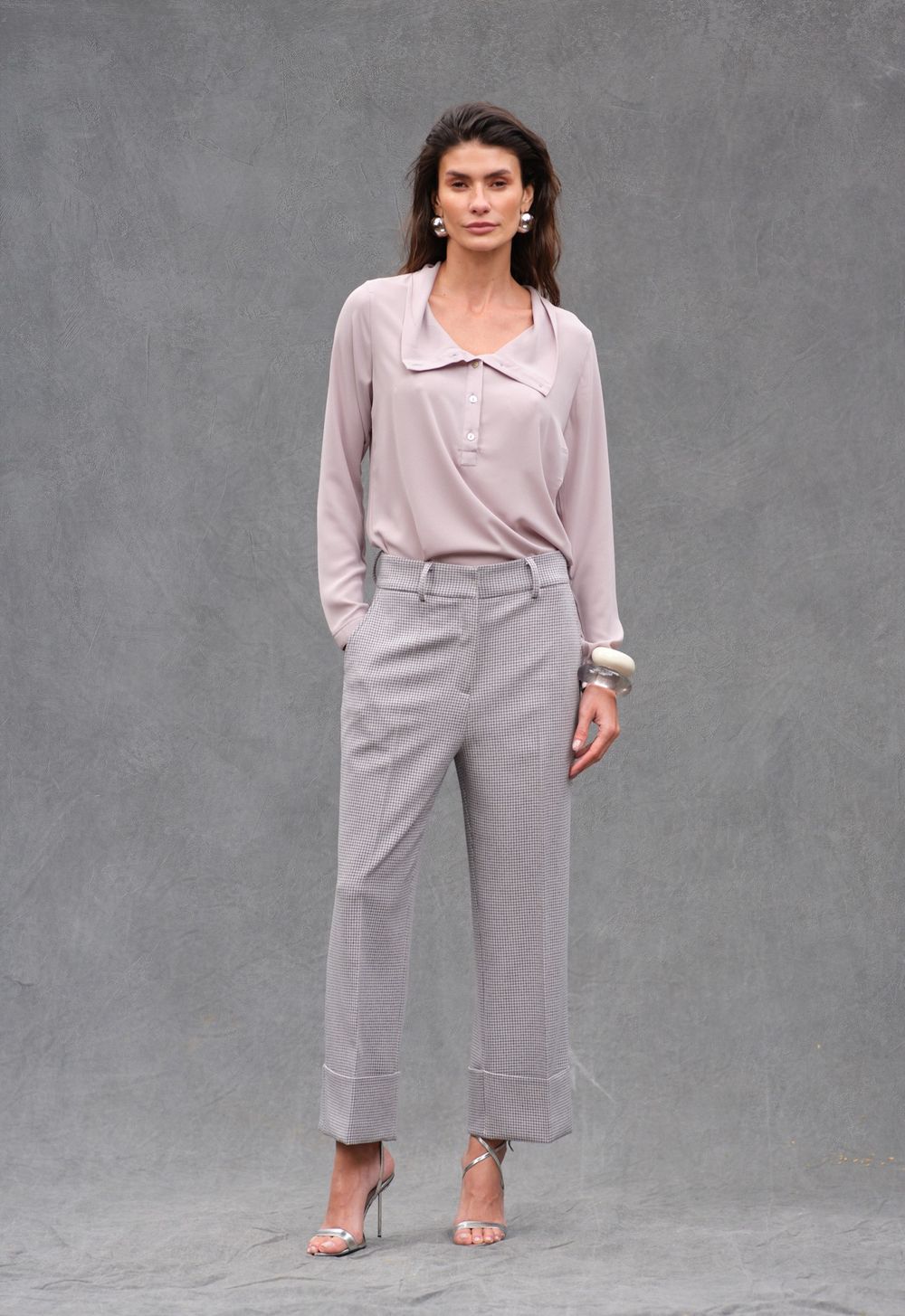 Calça Barra Italiana Xadrez Roberta