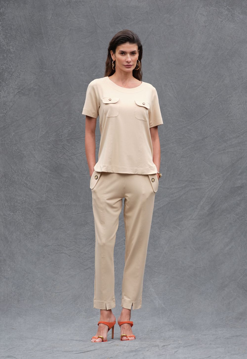 Conjunto Moletinho Marfim Selena