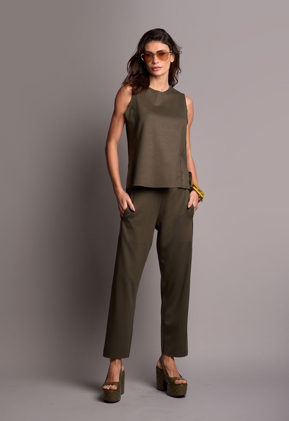 Conjunto Corte a Fio Militar Laura