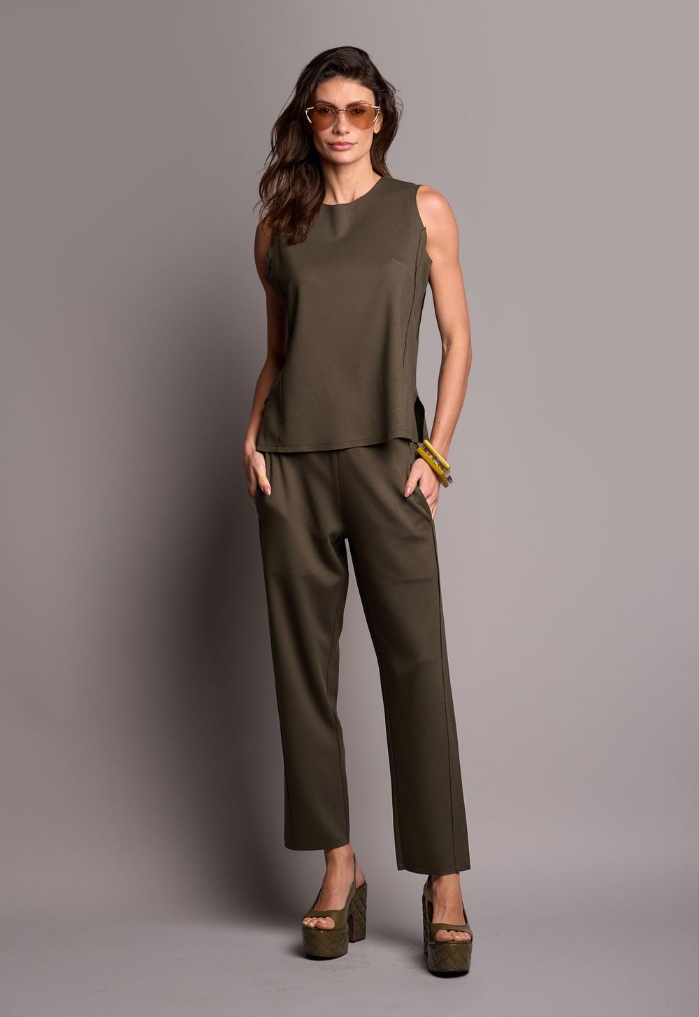 Conjunto Corte a Fio Militar Laura