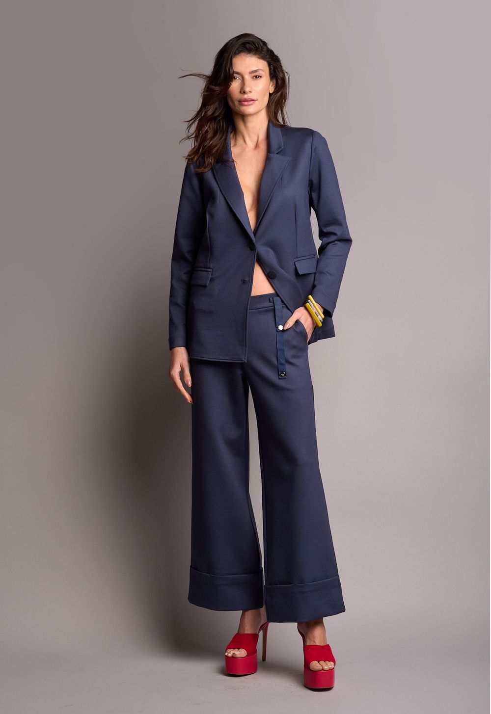 Blazer Neoprene Marinho Eduarda