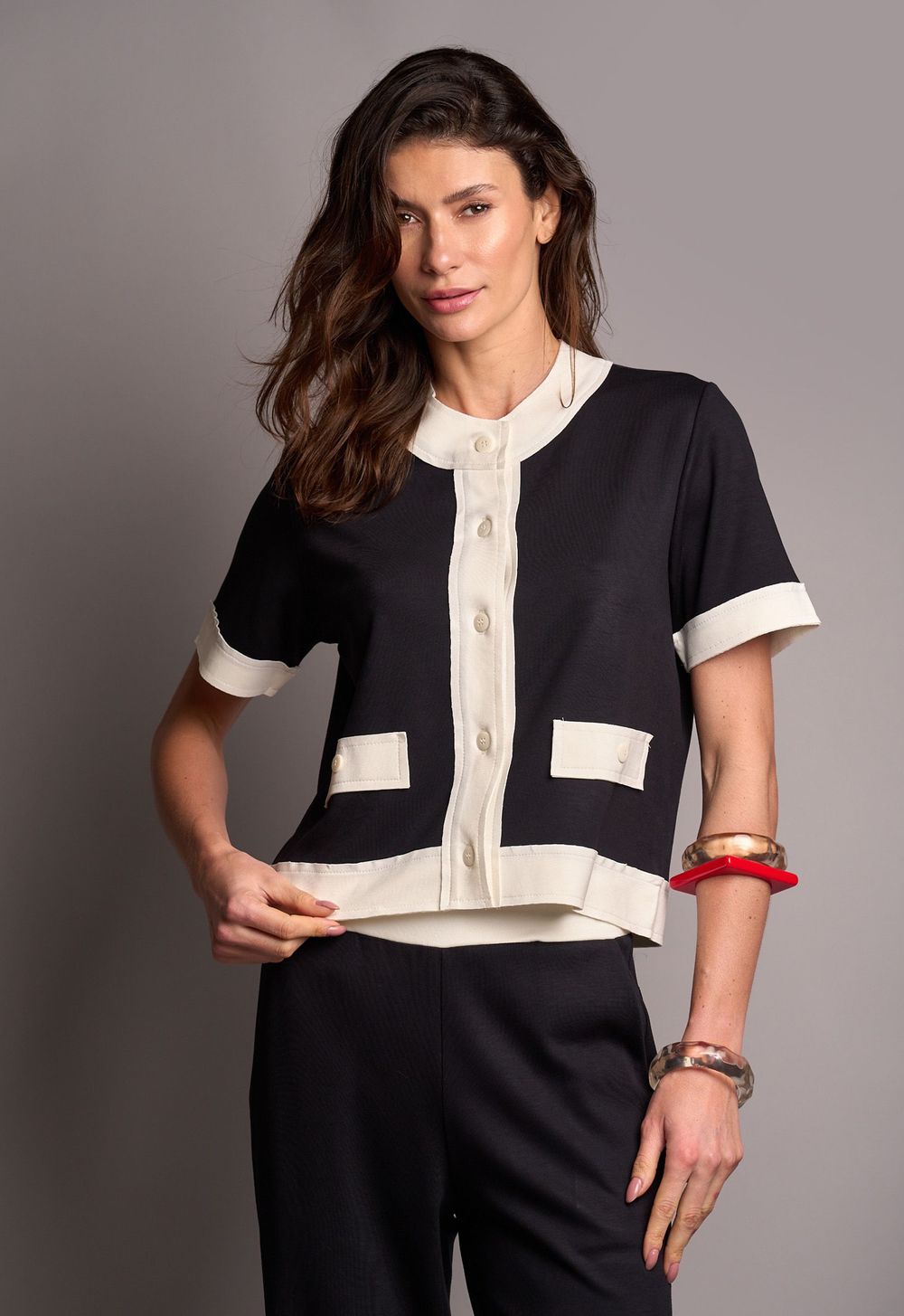Conjunto Malha Preto Marilia