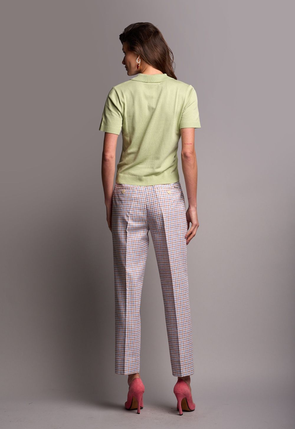 Polo Trico Jacquard Verde Grazi