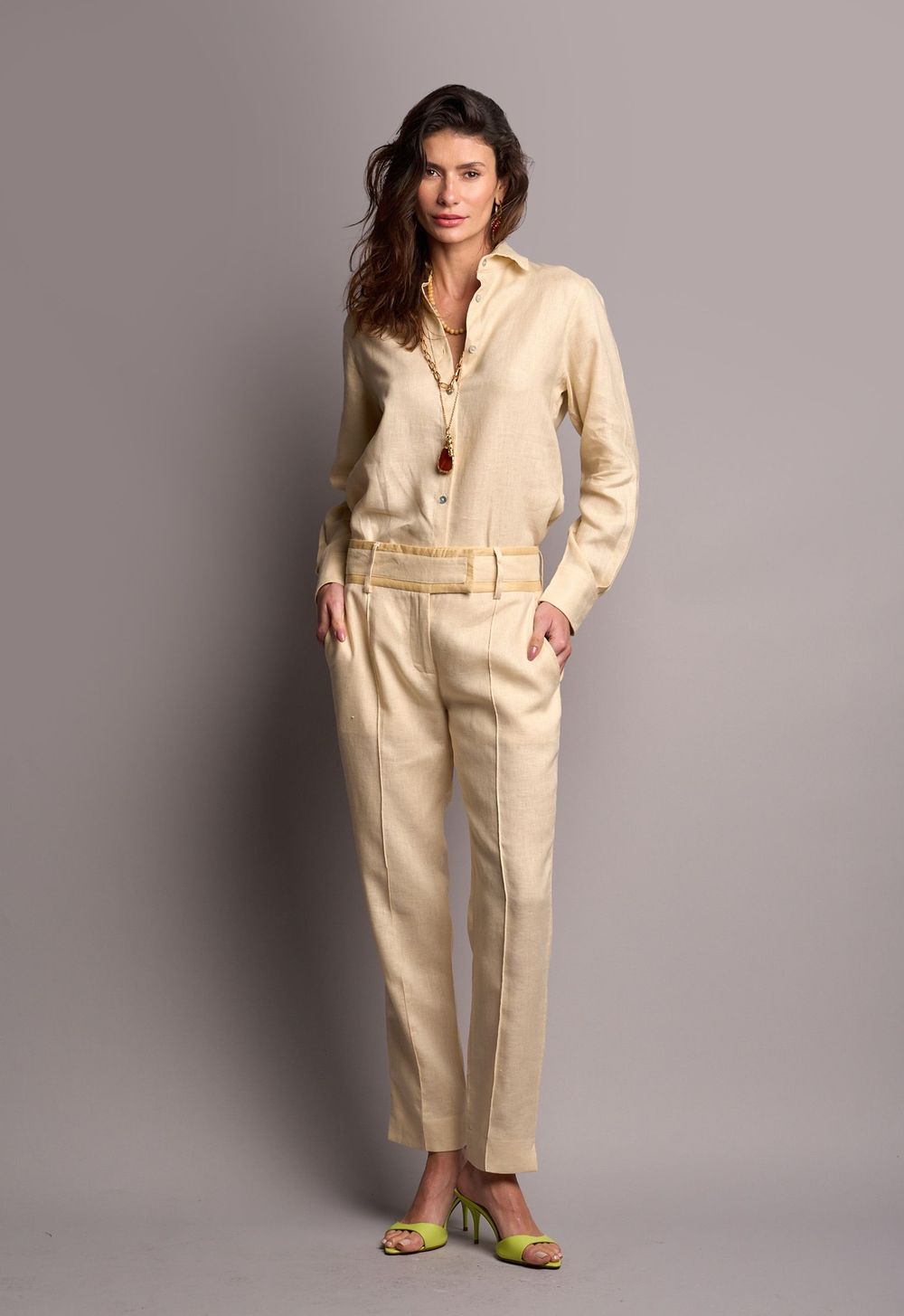 Camisa Alfaiataria Linho Helena