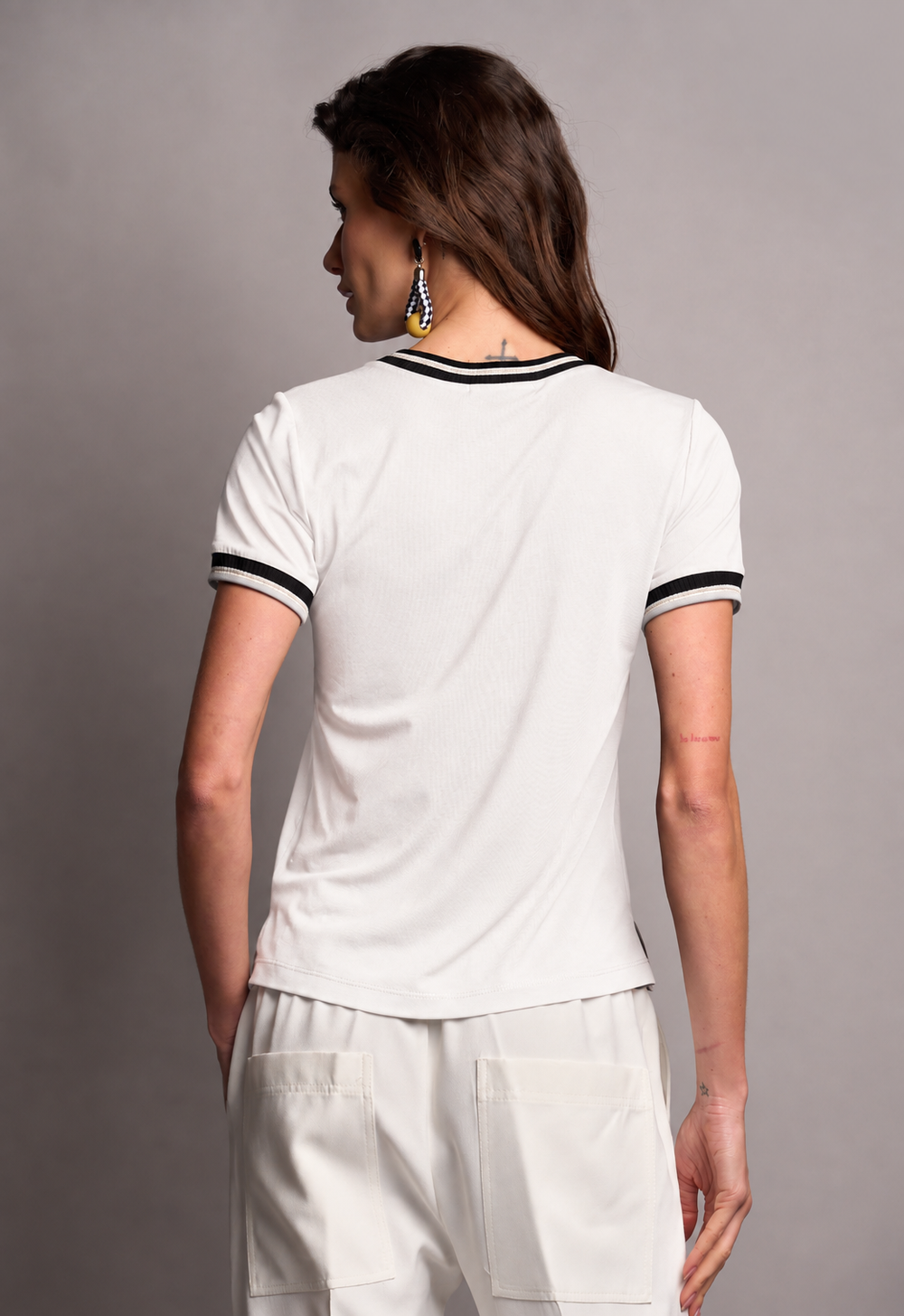 Blusa Malha Off White Angelina