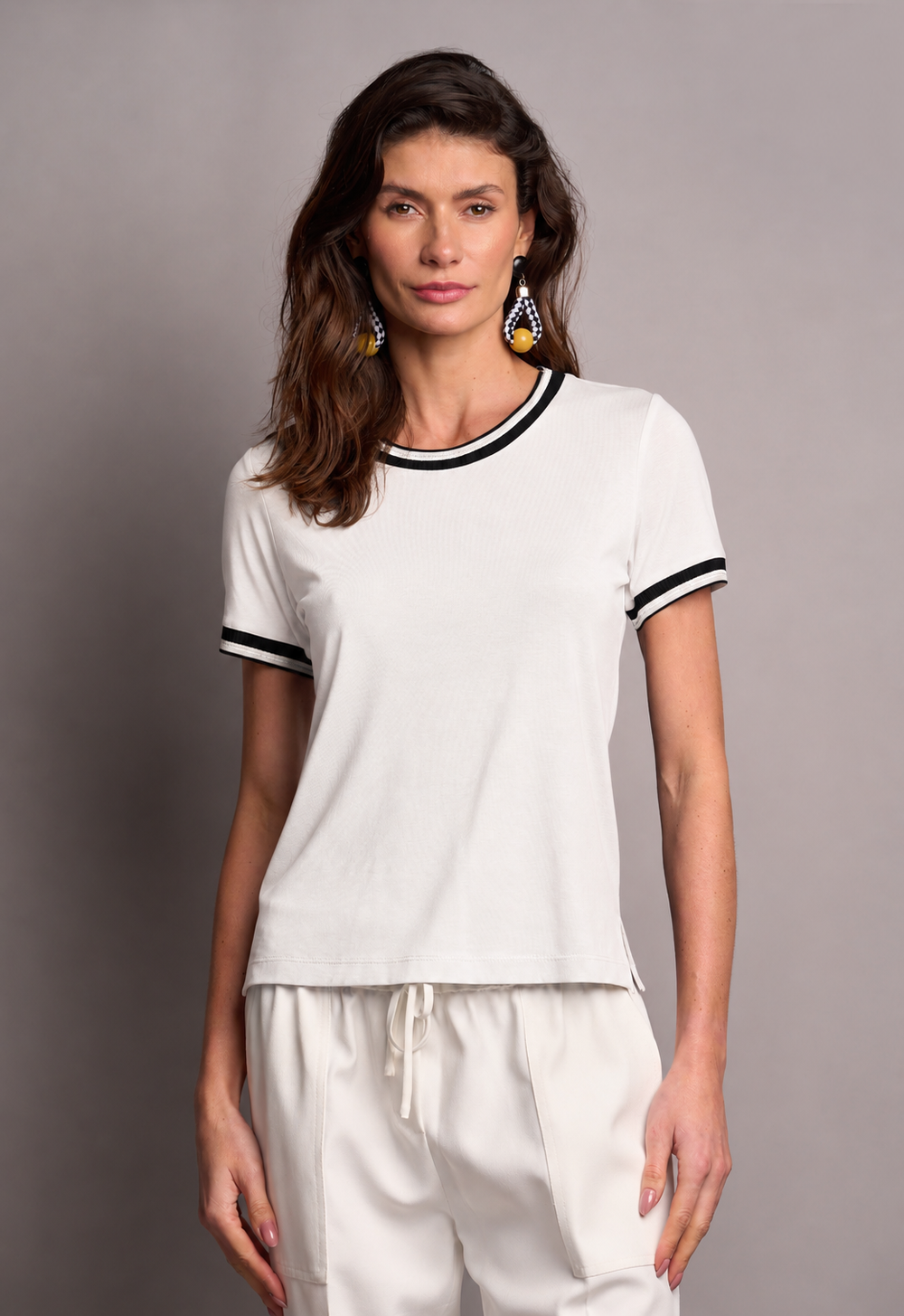 Blusa Malha Off White Angelina