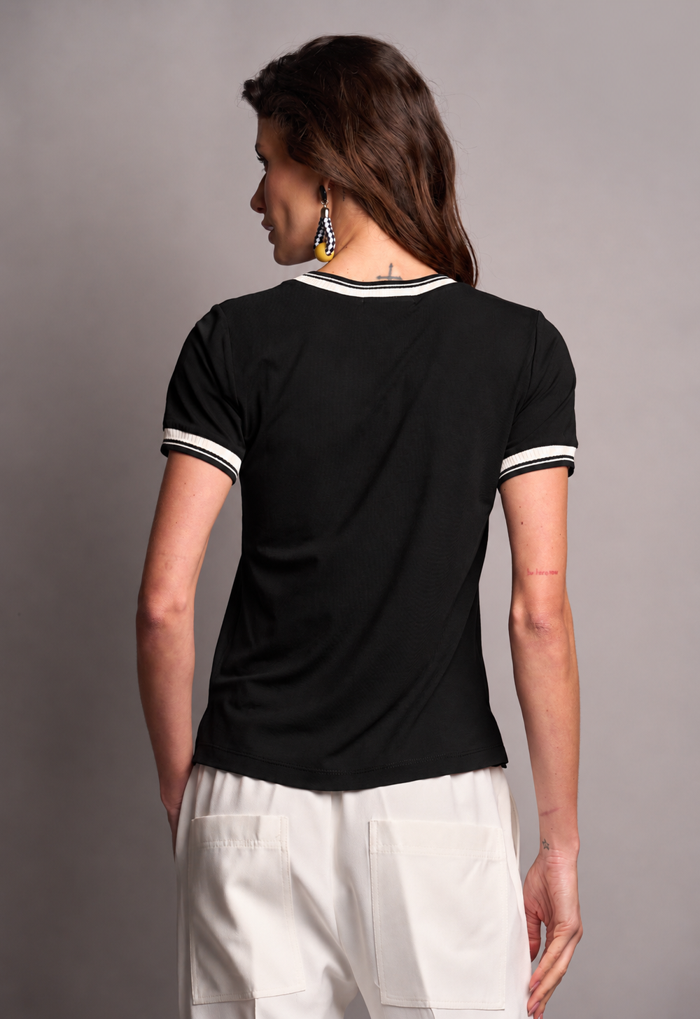 Blusa Malha Preto Angelina
