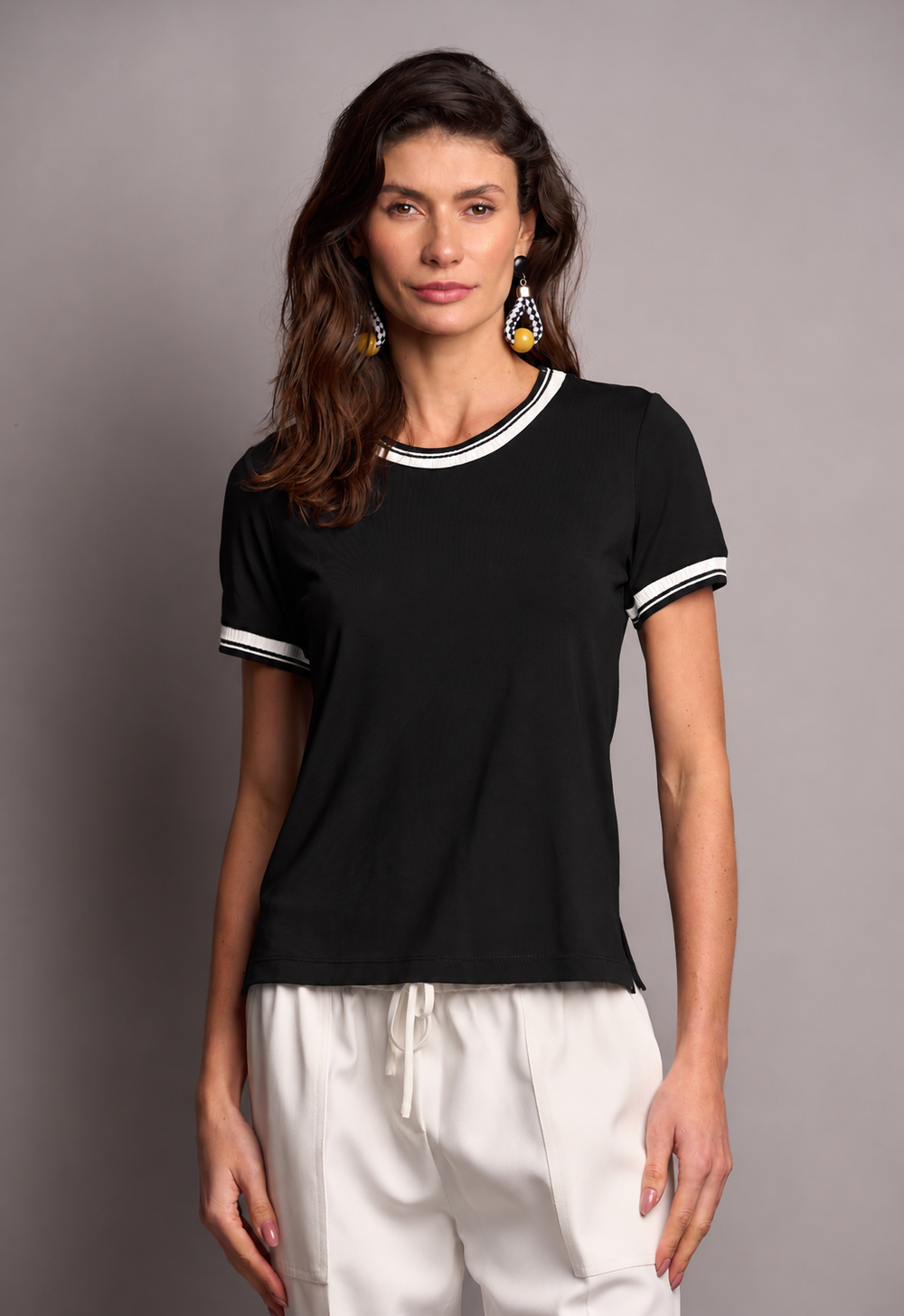 Blusa Malha Preto Angelina