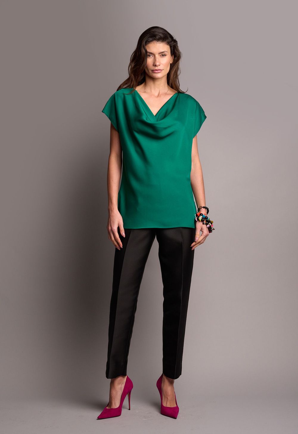 Blusa Degagê Verde Olivia