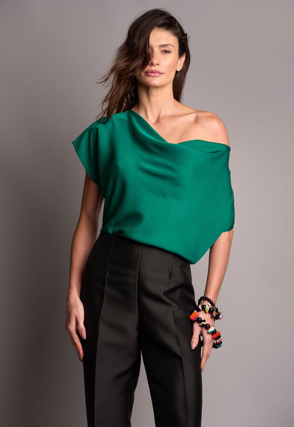 Blusa Degagê Verde Olivia