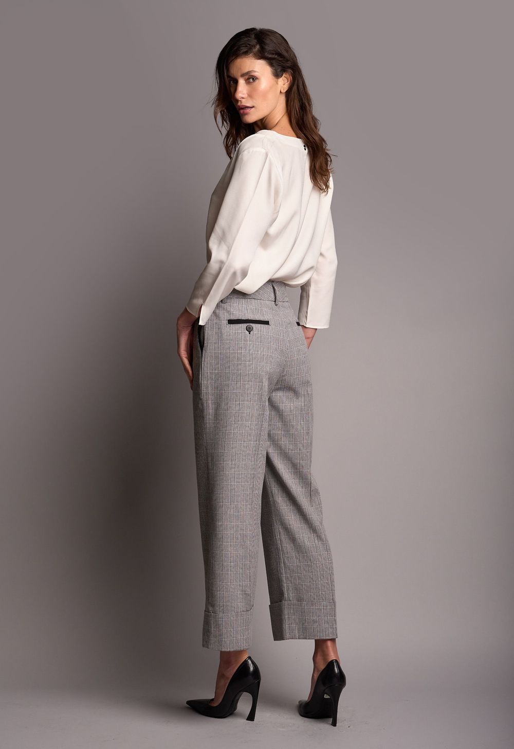 Calça Barra Italiana Xadrez Roberta