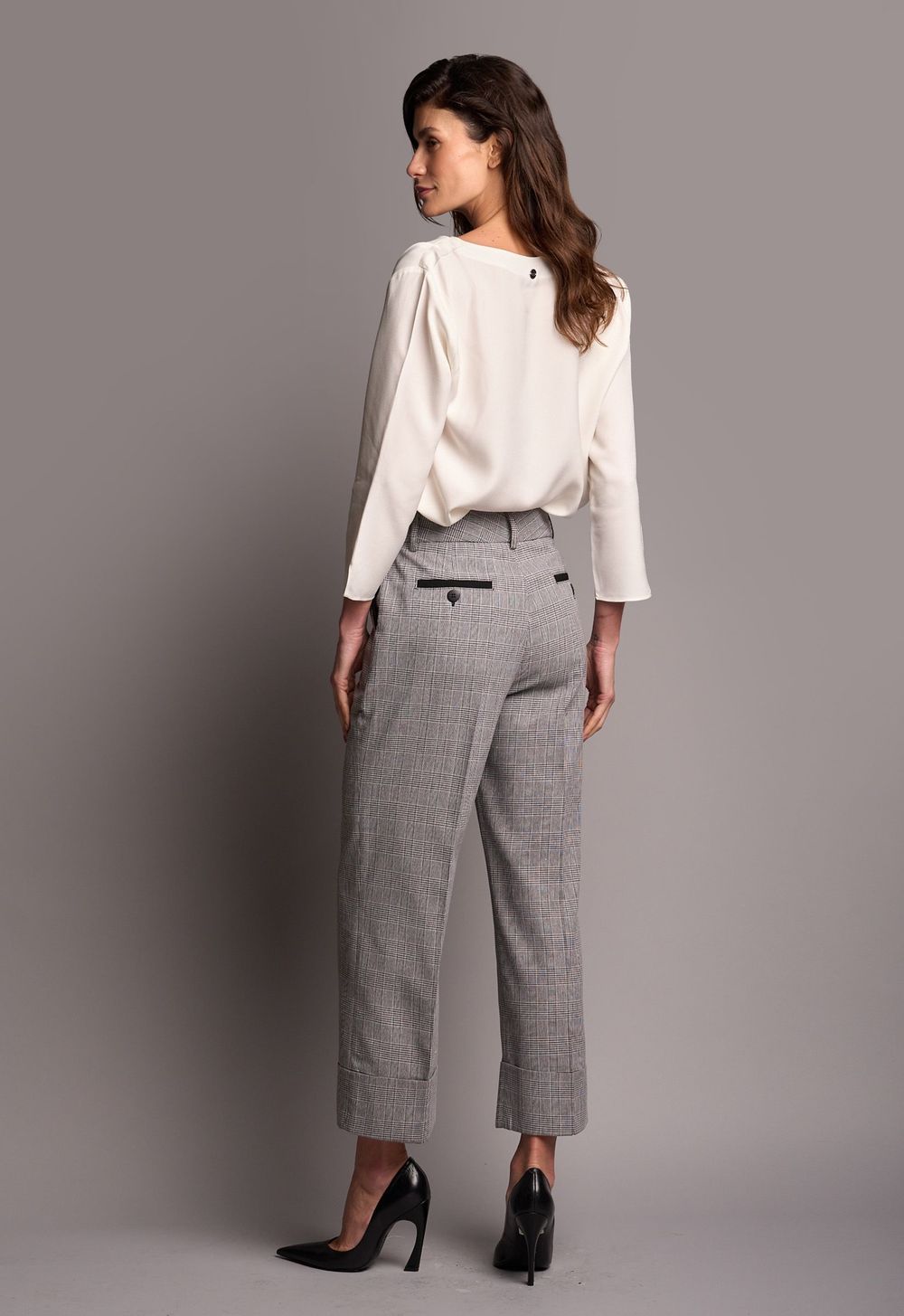 Calça Barra Italiana Xadrez Roberta