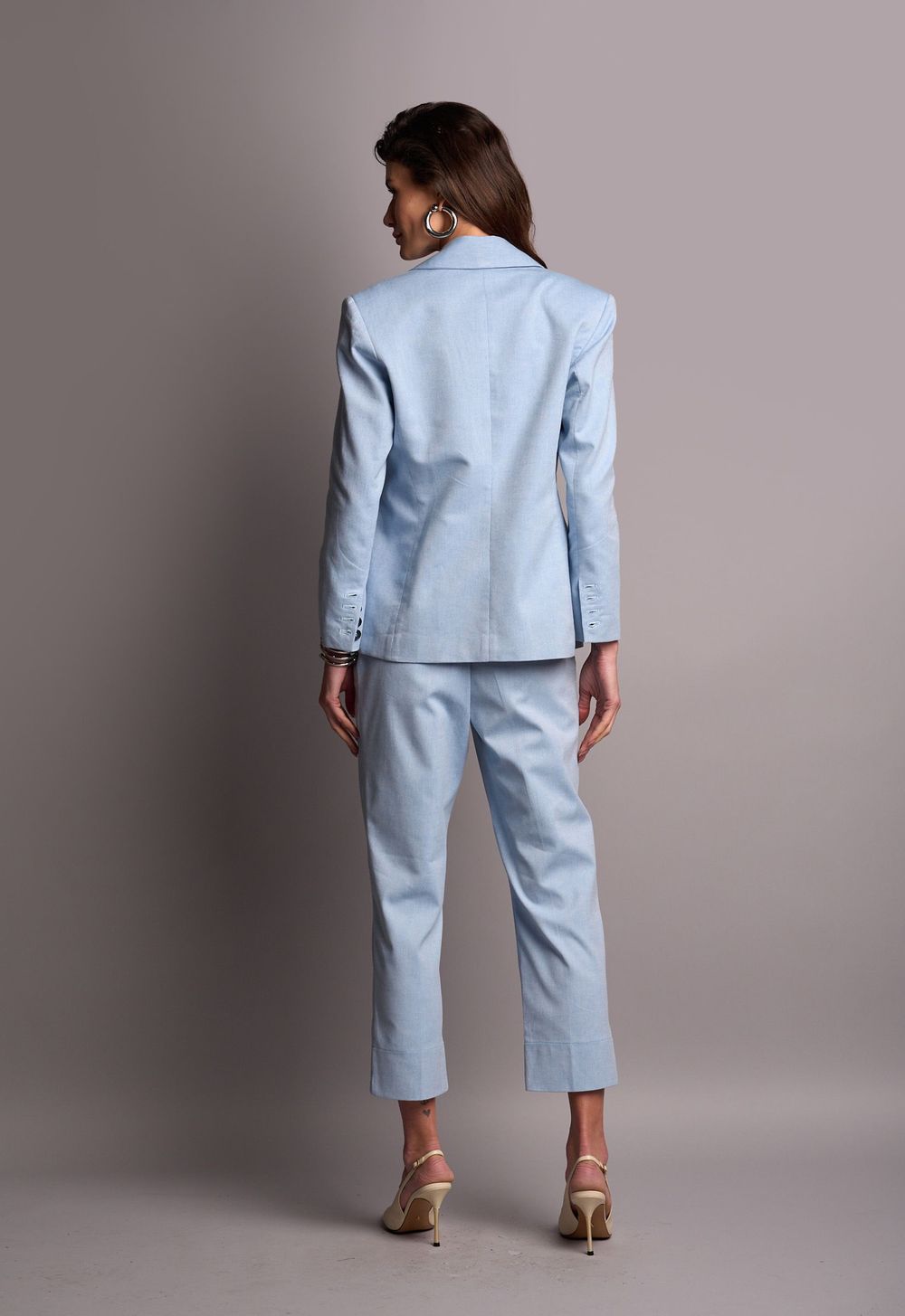 Blazer Algodão Azul Alessandra CB