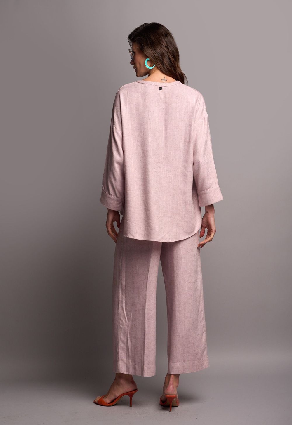 Blusa Tunica Rosa Francesca CB
