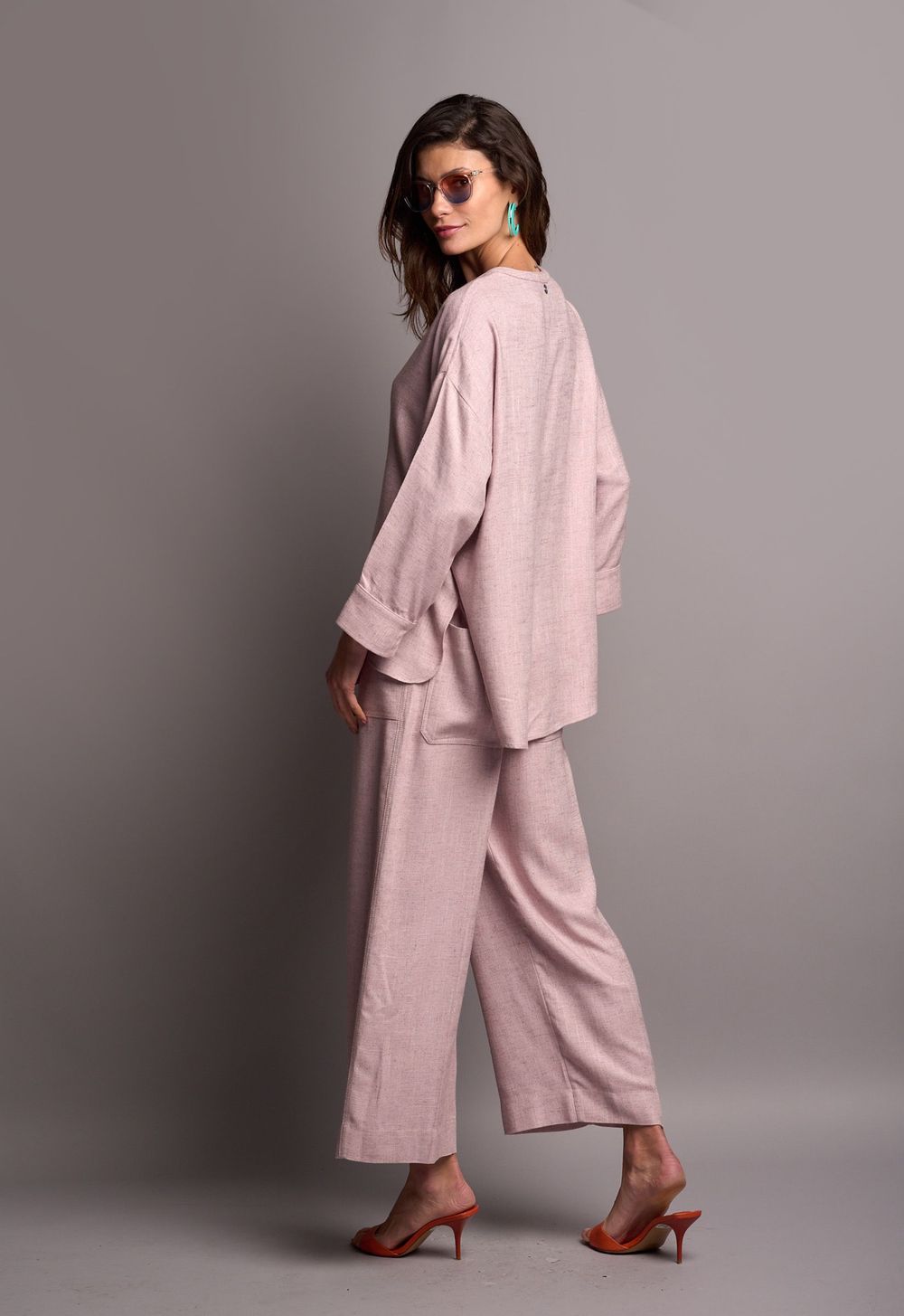 Blusa Tunica Rosa Francesca CB