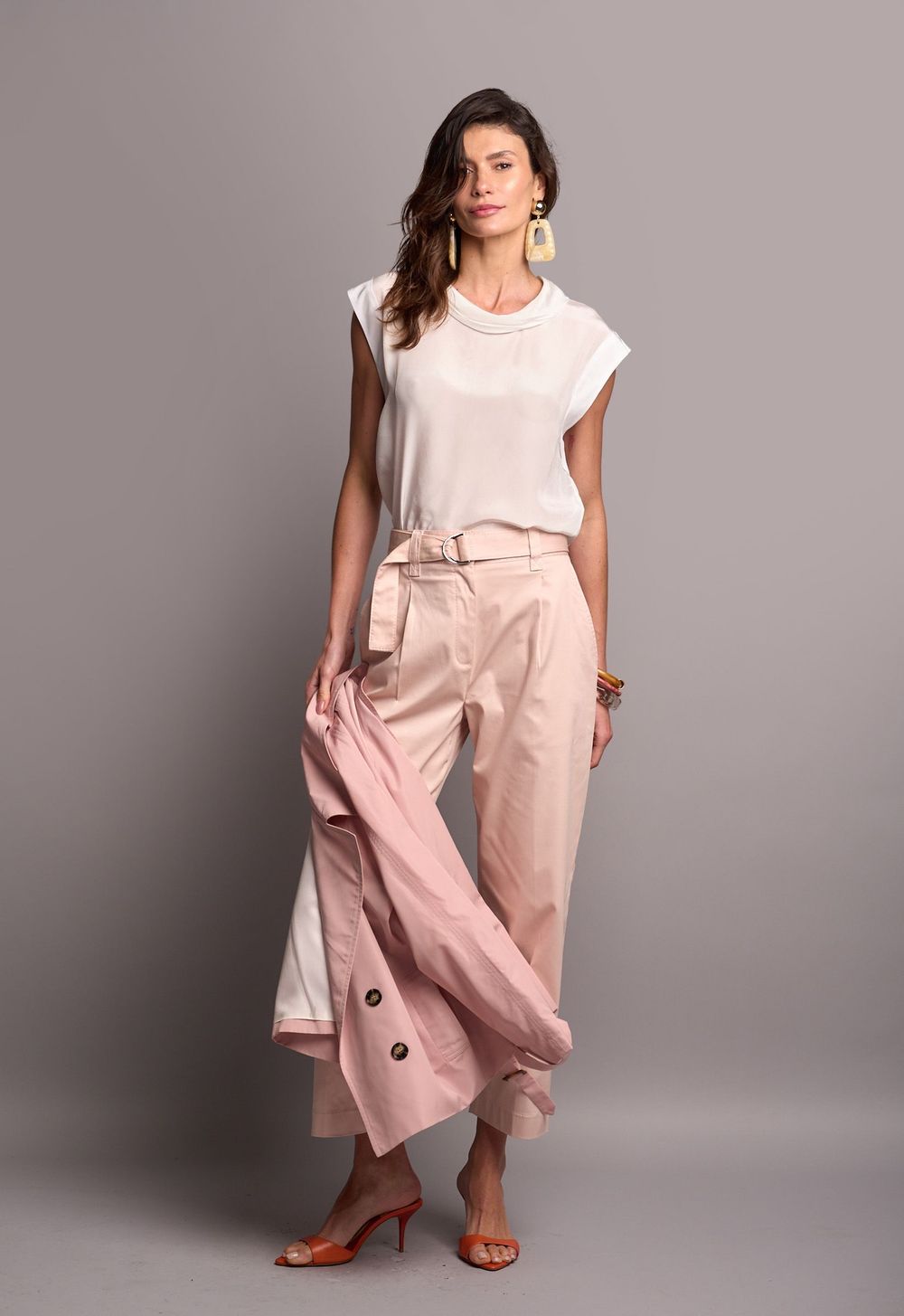 Blusa Crepe Off White Catarina CB