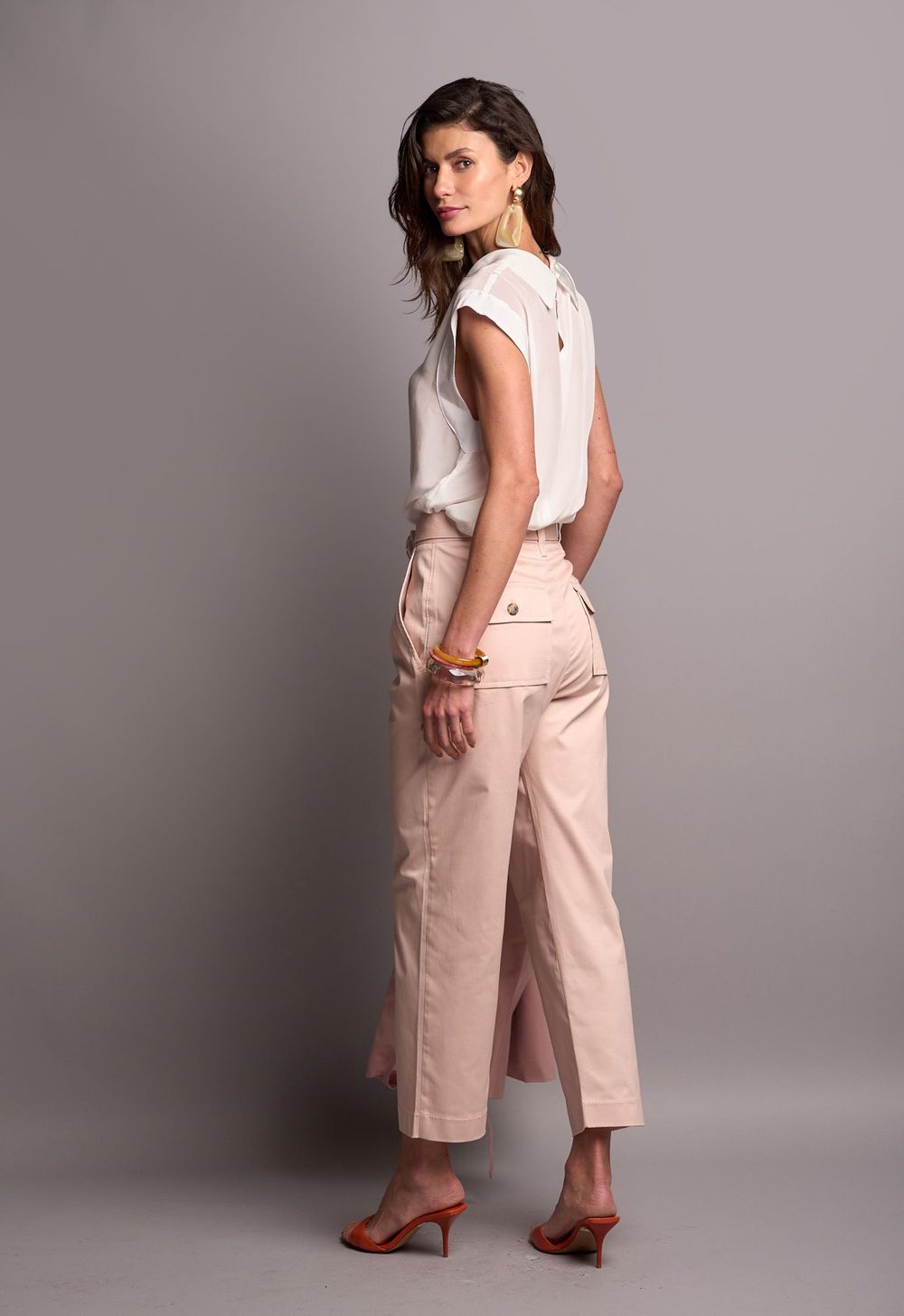 Blusa Crepe Off White Catarina CB