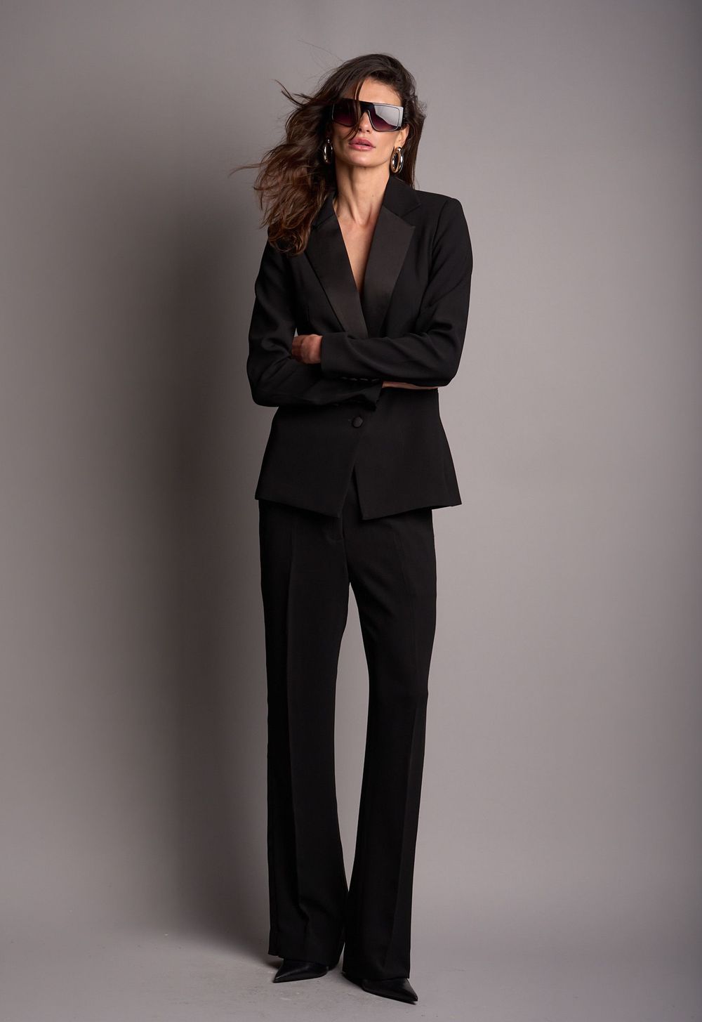 Blazer Crepe Preto Antonella CB