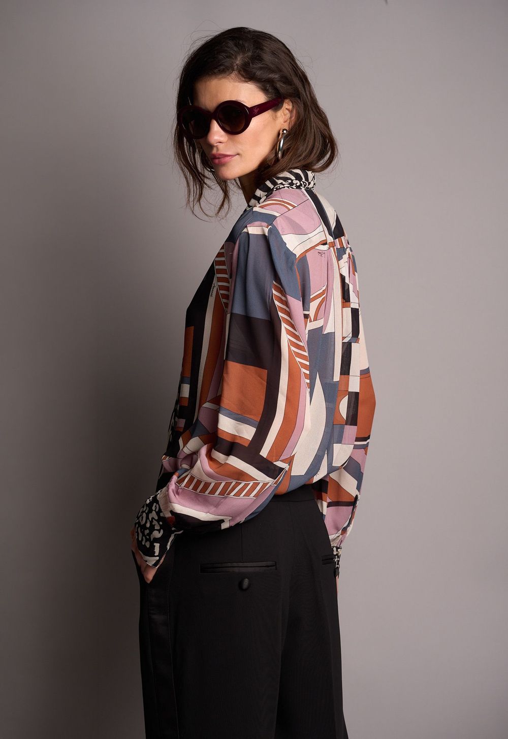 Camisa Crepe Estampado Fabienne CB - ScarfMe
