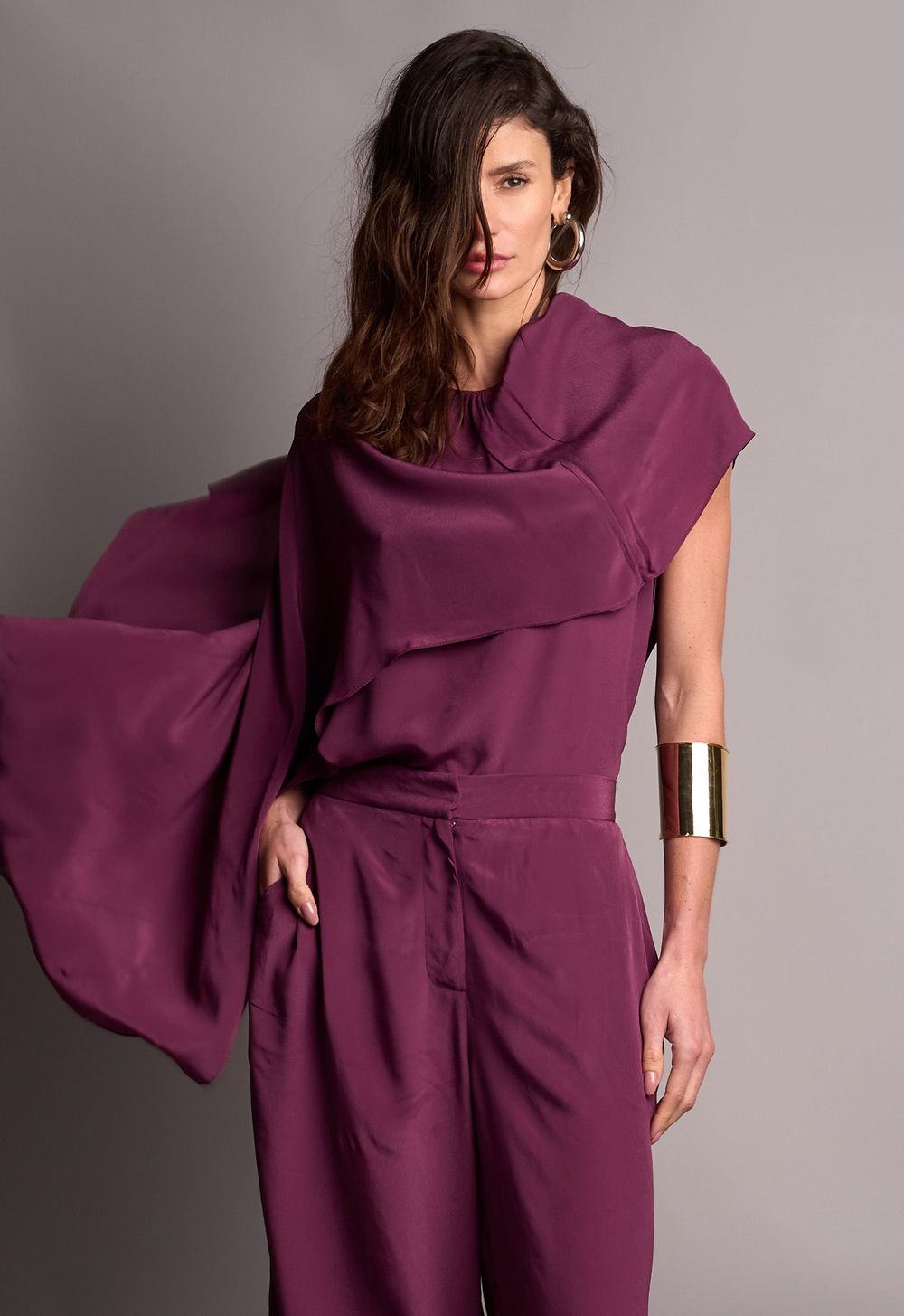 Blusa Acetinada Uva Francesca CB