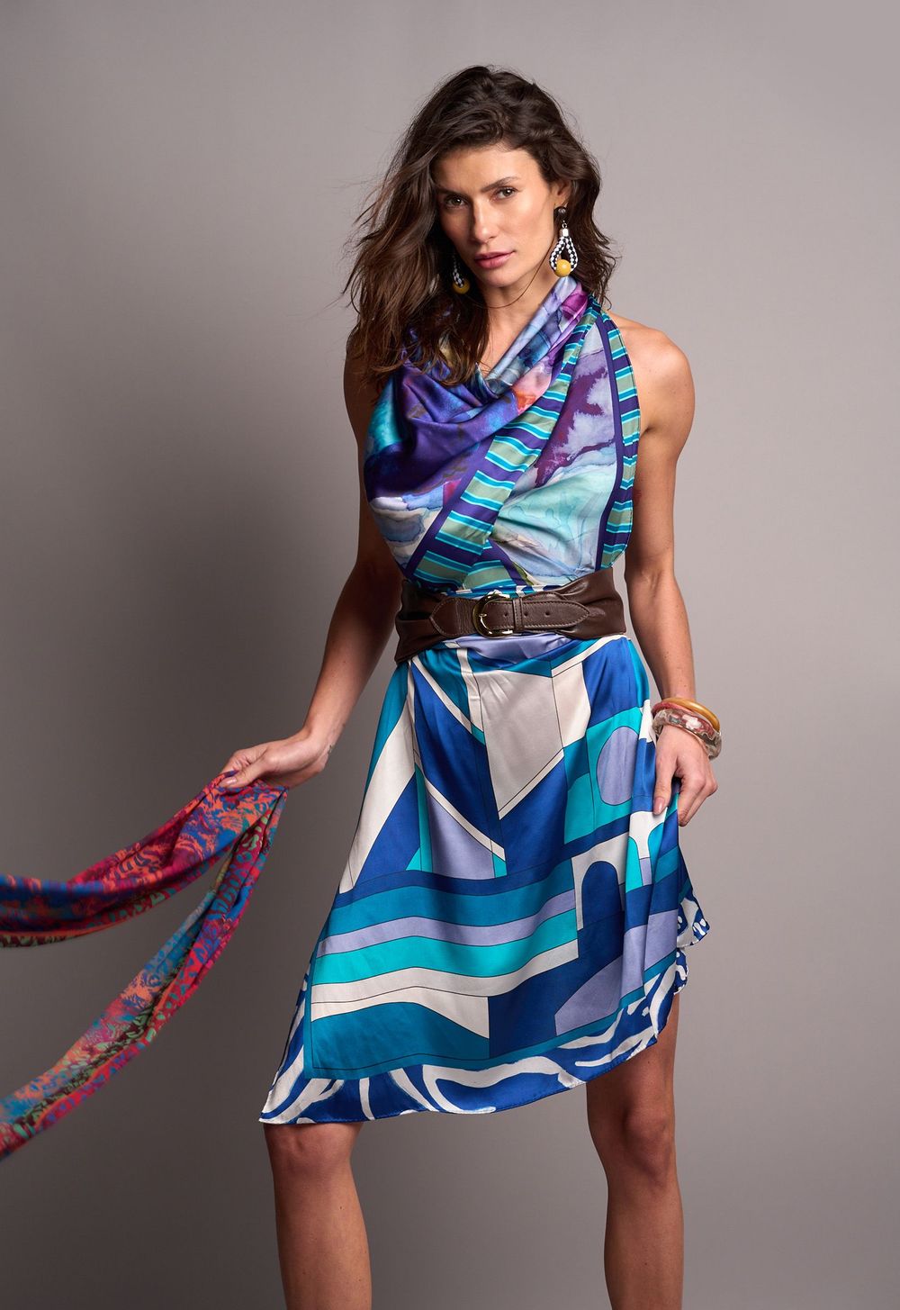 Lenço Cetim de Seda Iris CB - ScarfMe