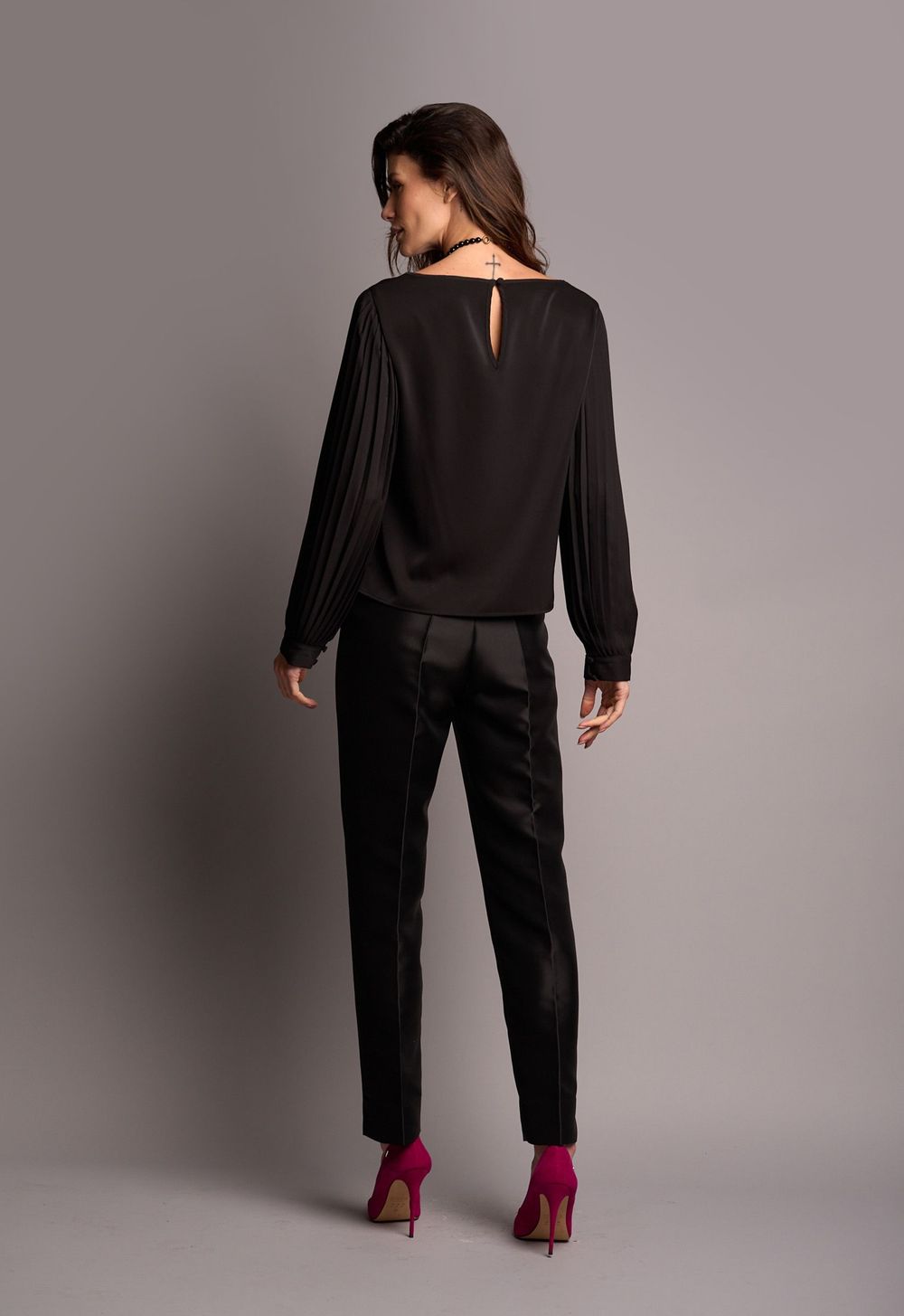 Blusa Crepe Preto Ayla