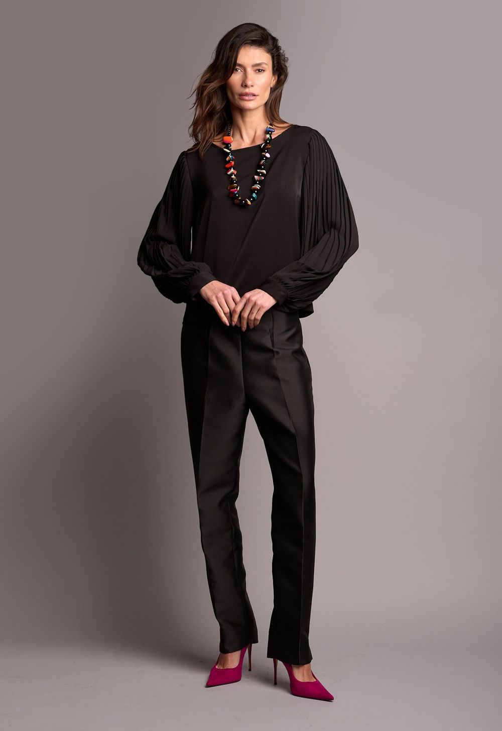Blusa Crepe Preto Ayla