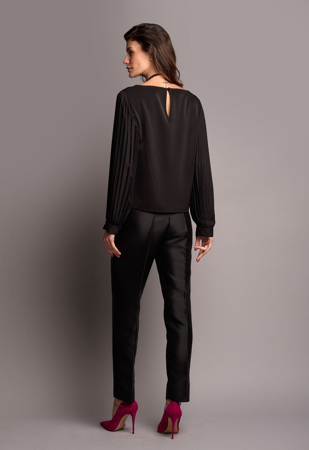 Blusa Crepe Preto Ayla